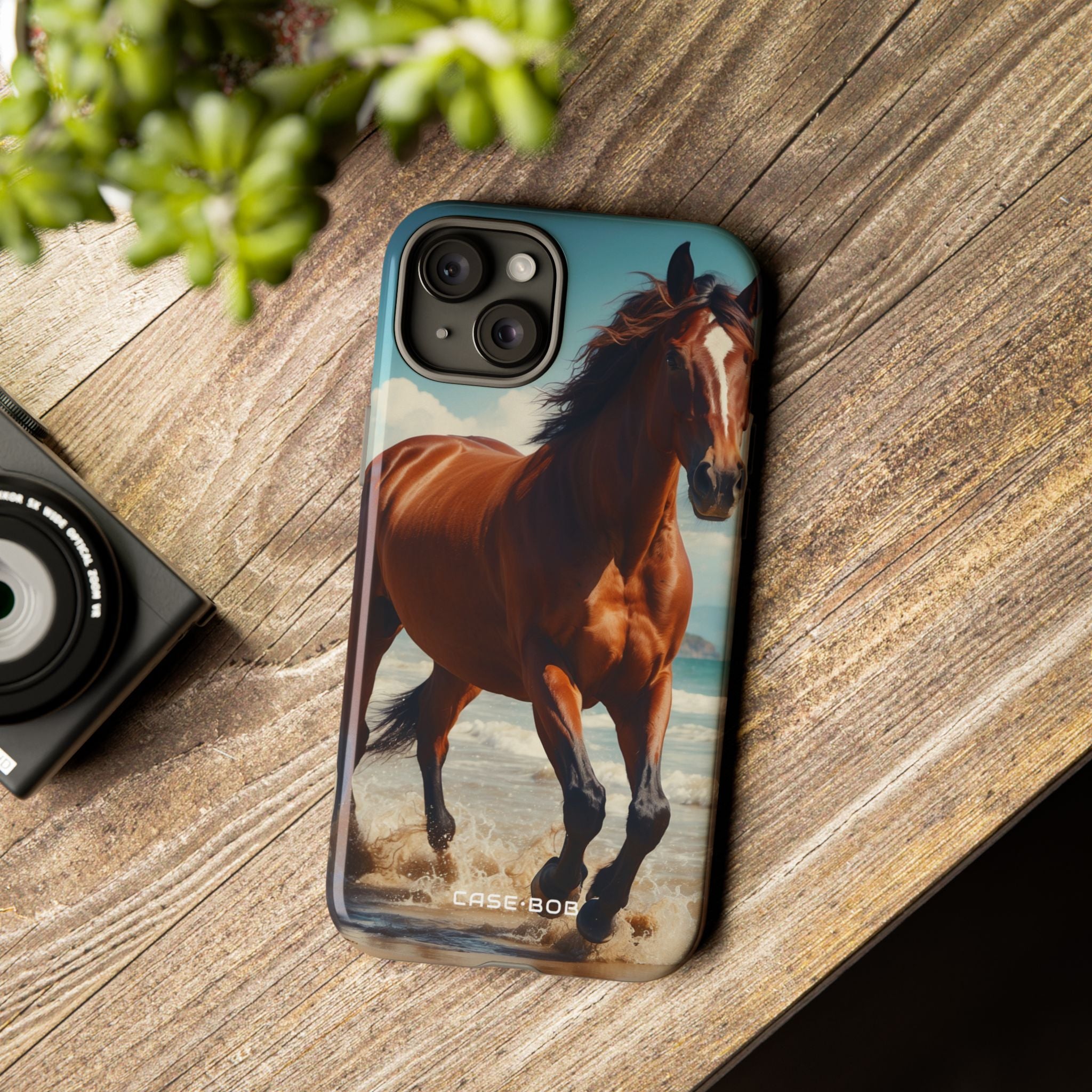 Blazing Horse iPhone 15 Plus Case - Tough
