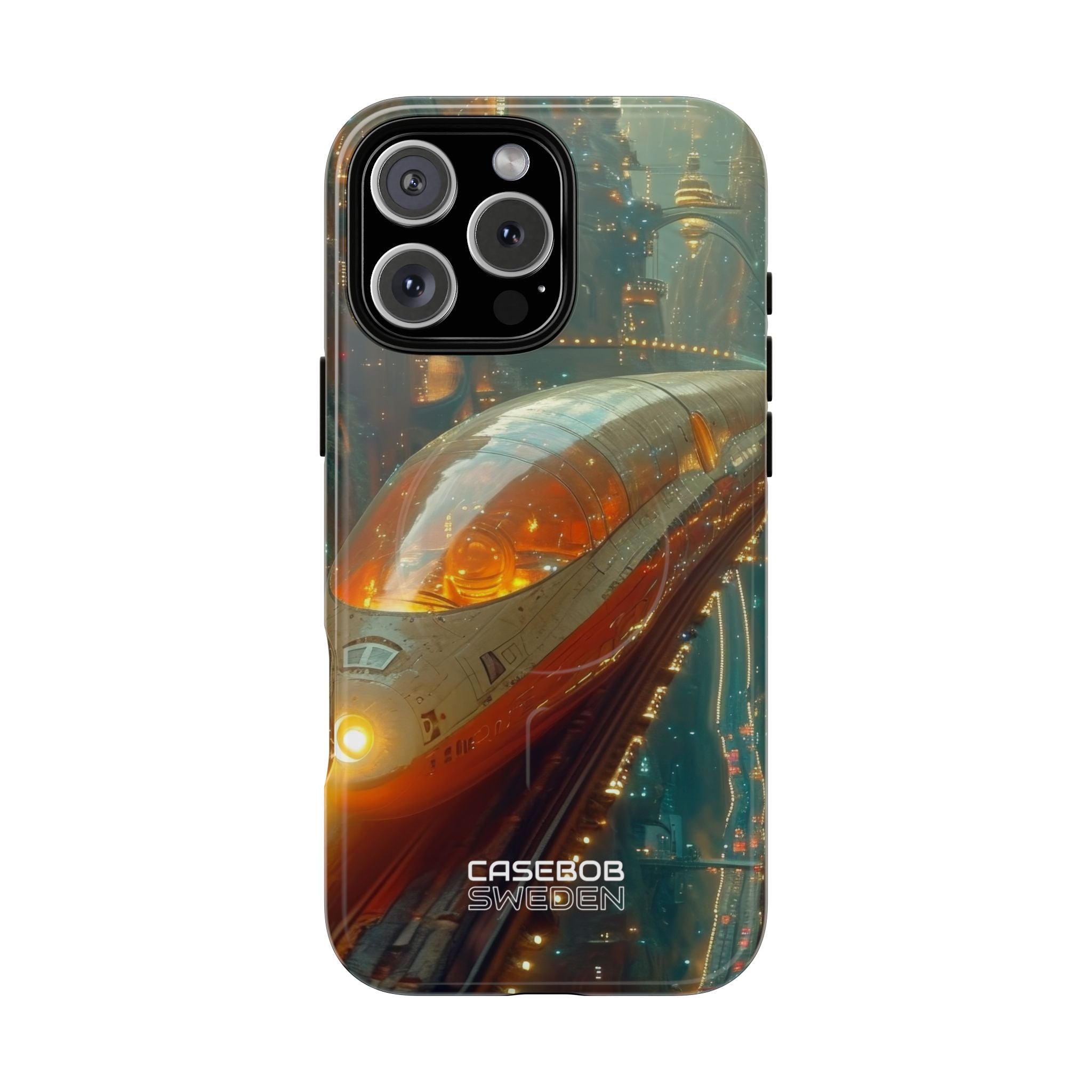 Futuristic Train Odyssey iPhone 16 - Tough+