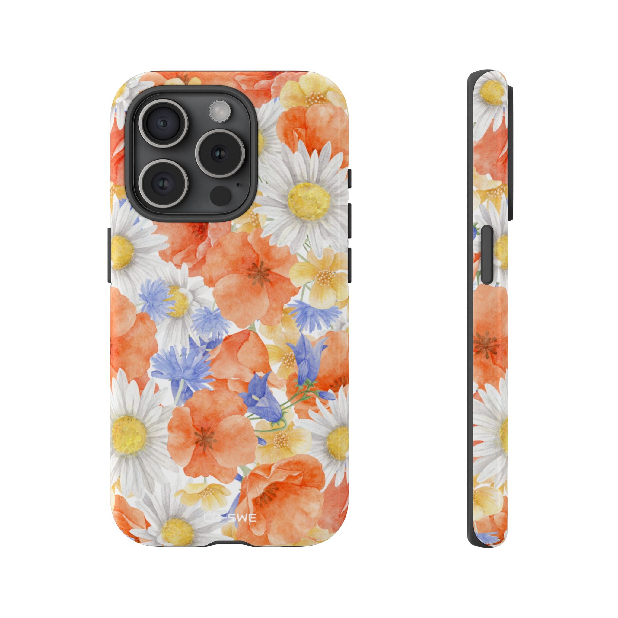 Watercolor Floral Harmony - iPhone Case