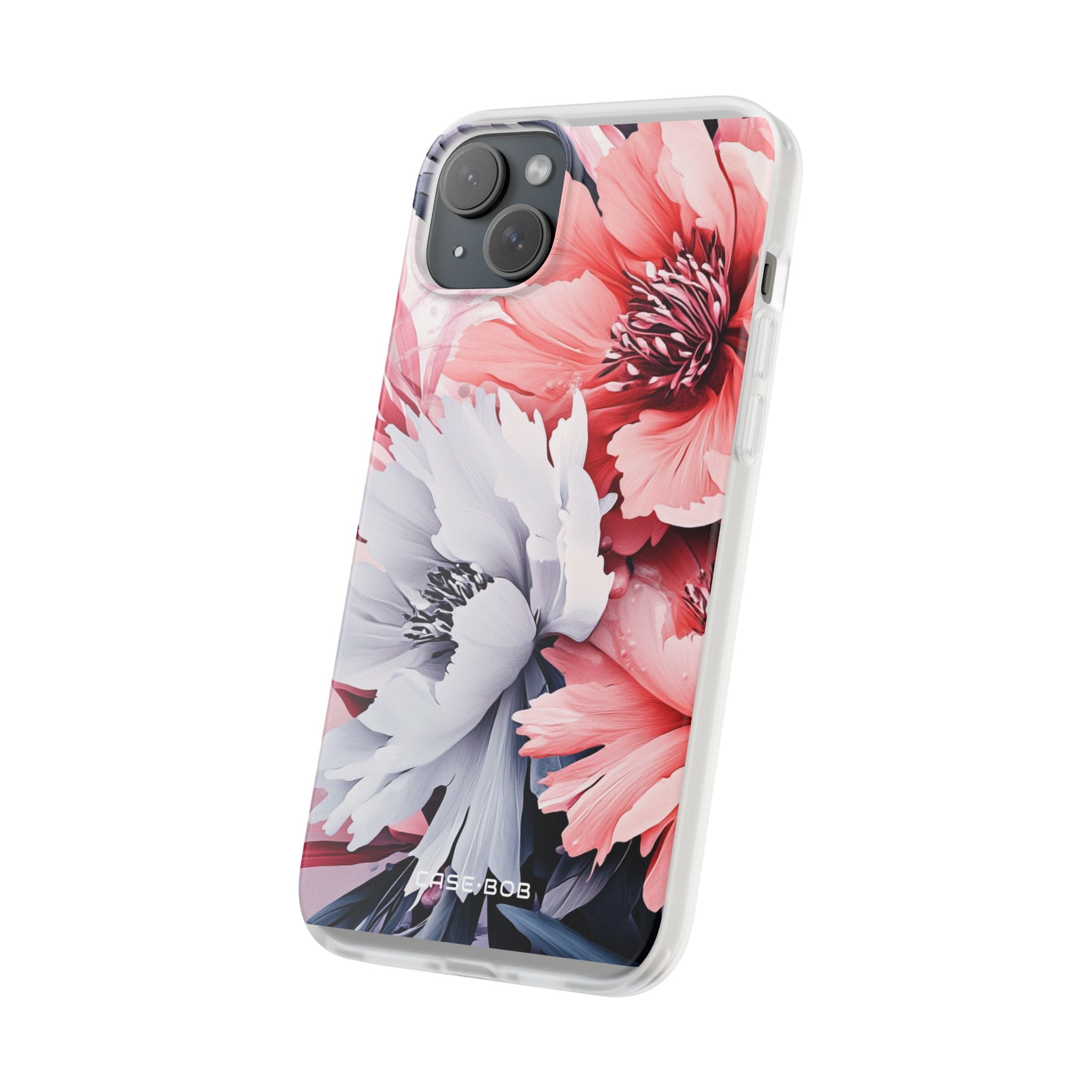 Coral Bloom iPhone 15 Plus Case - Soft