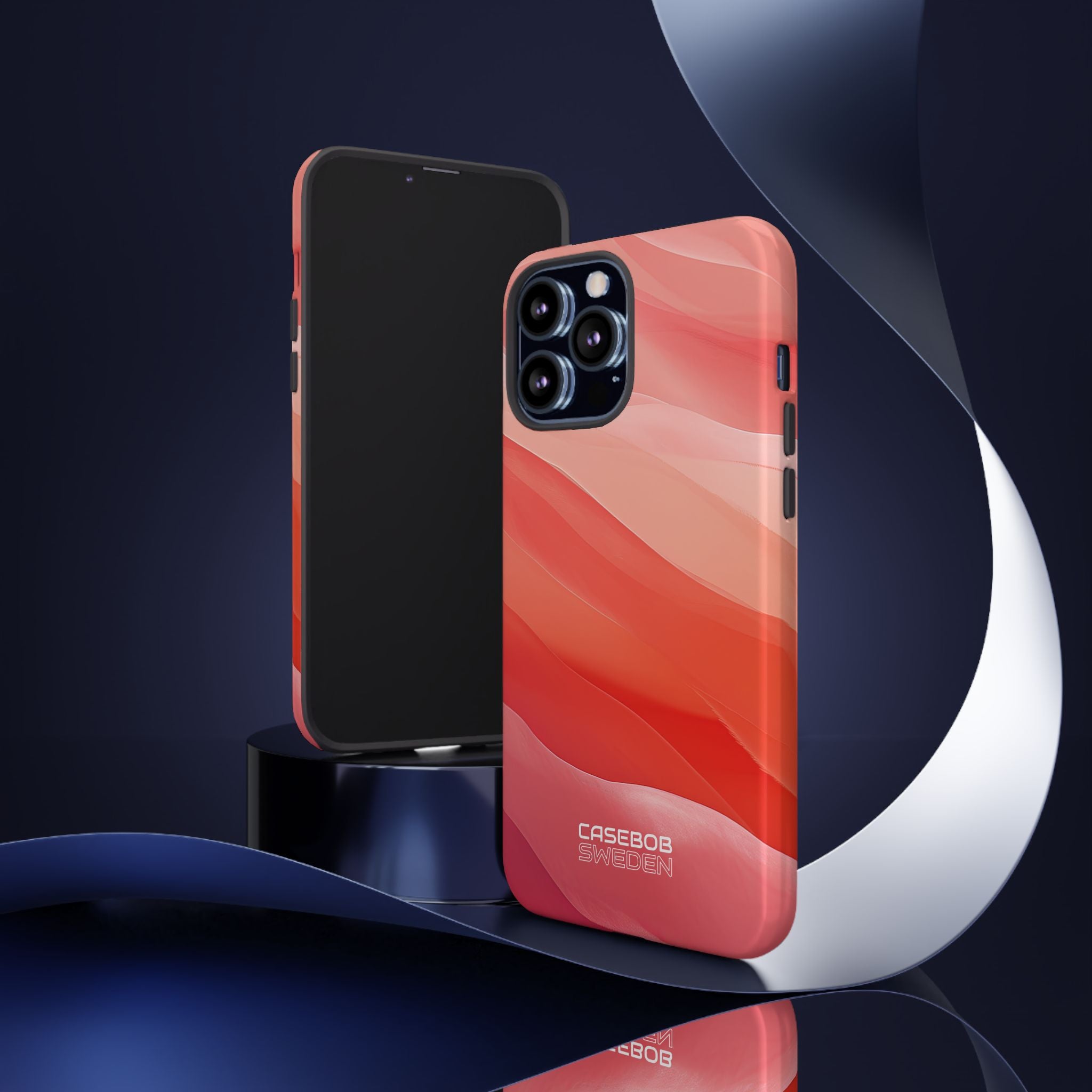Flowing Coral Waves iPhone 13 - Tough