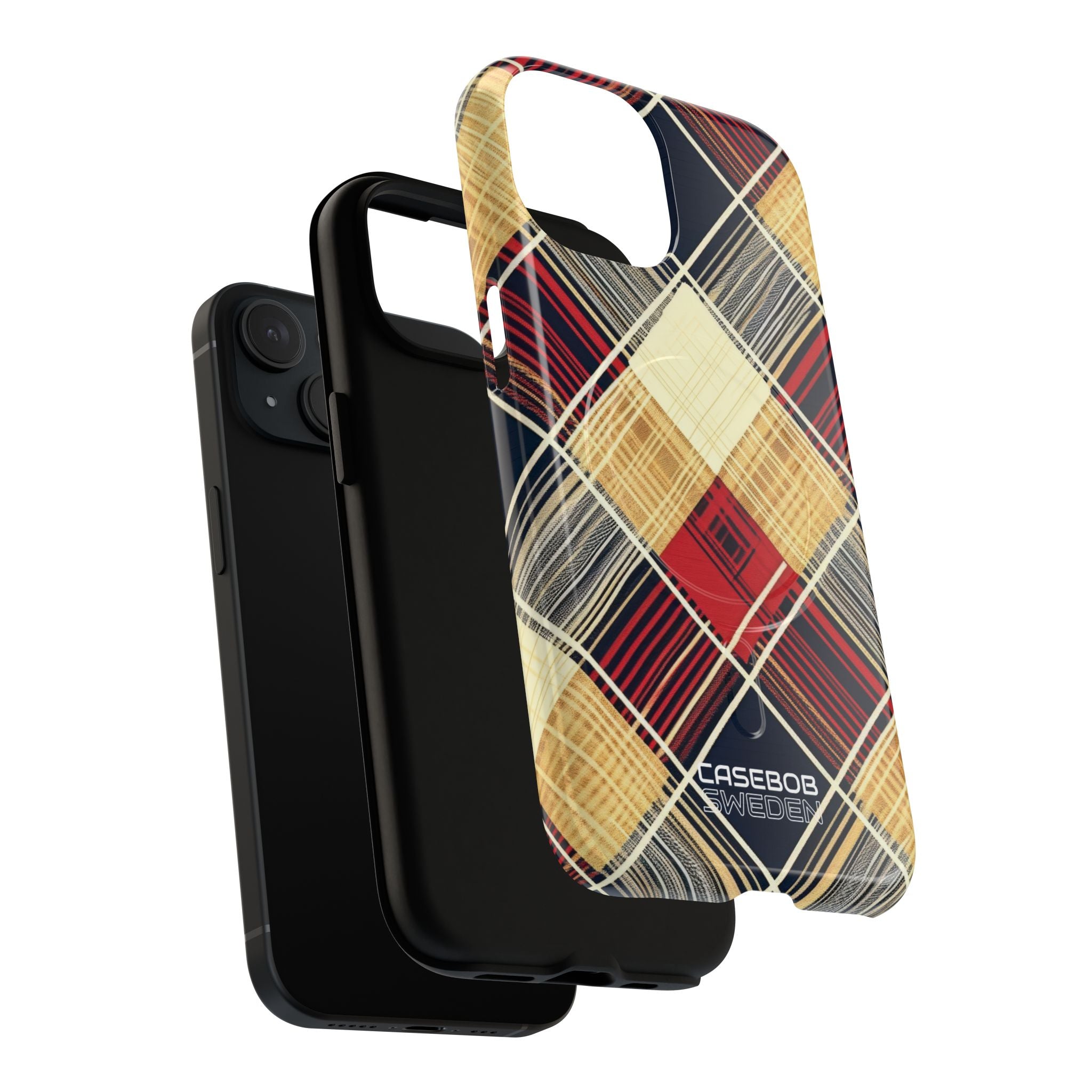 Plaid Diamond Tapestry iPhone 15 - Tough+