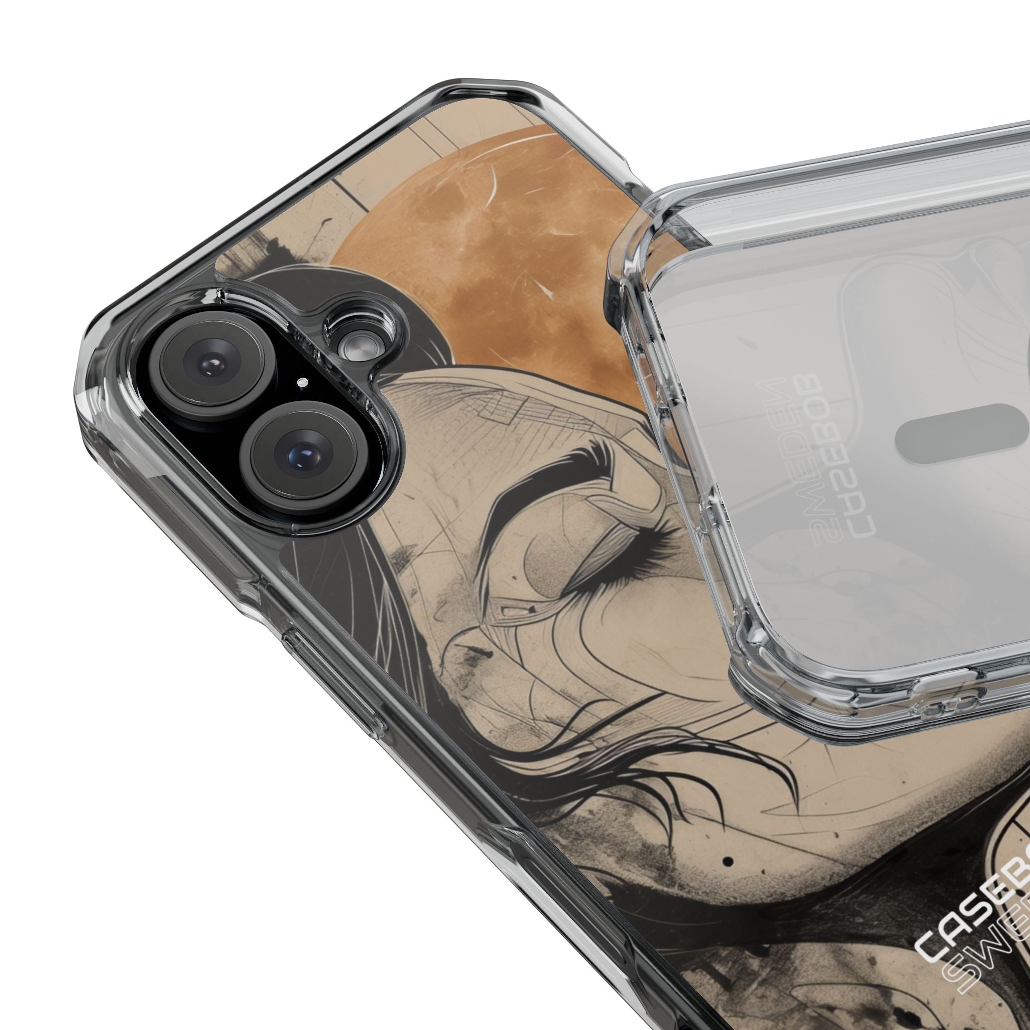 Moonlit Face Flow iPhone 16 - Impact Clear+
