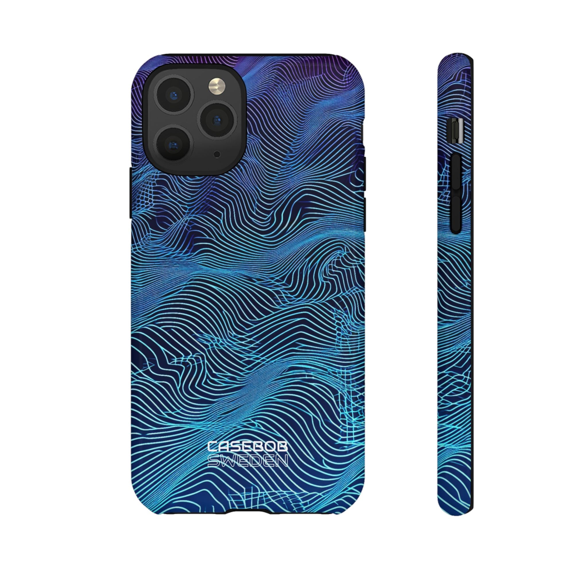 Neon Waves Flow iPhone 11 - Tough