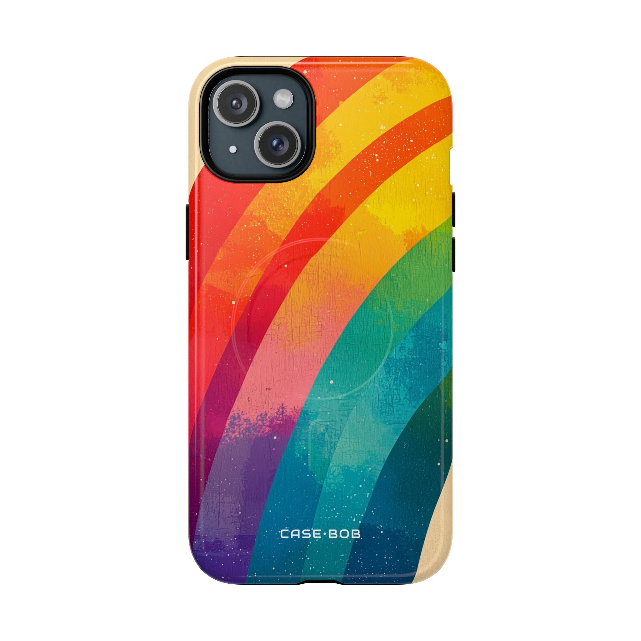 Textured Rainbow Arc iPhone 15 Plus Case - Tough+
