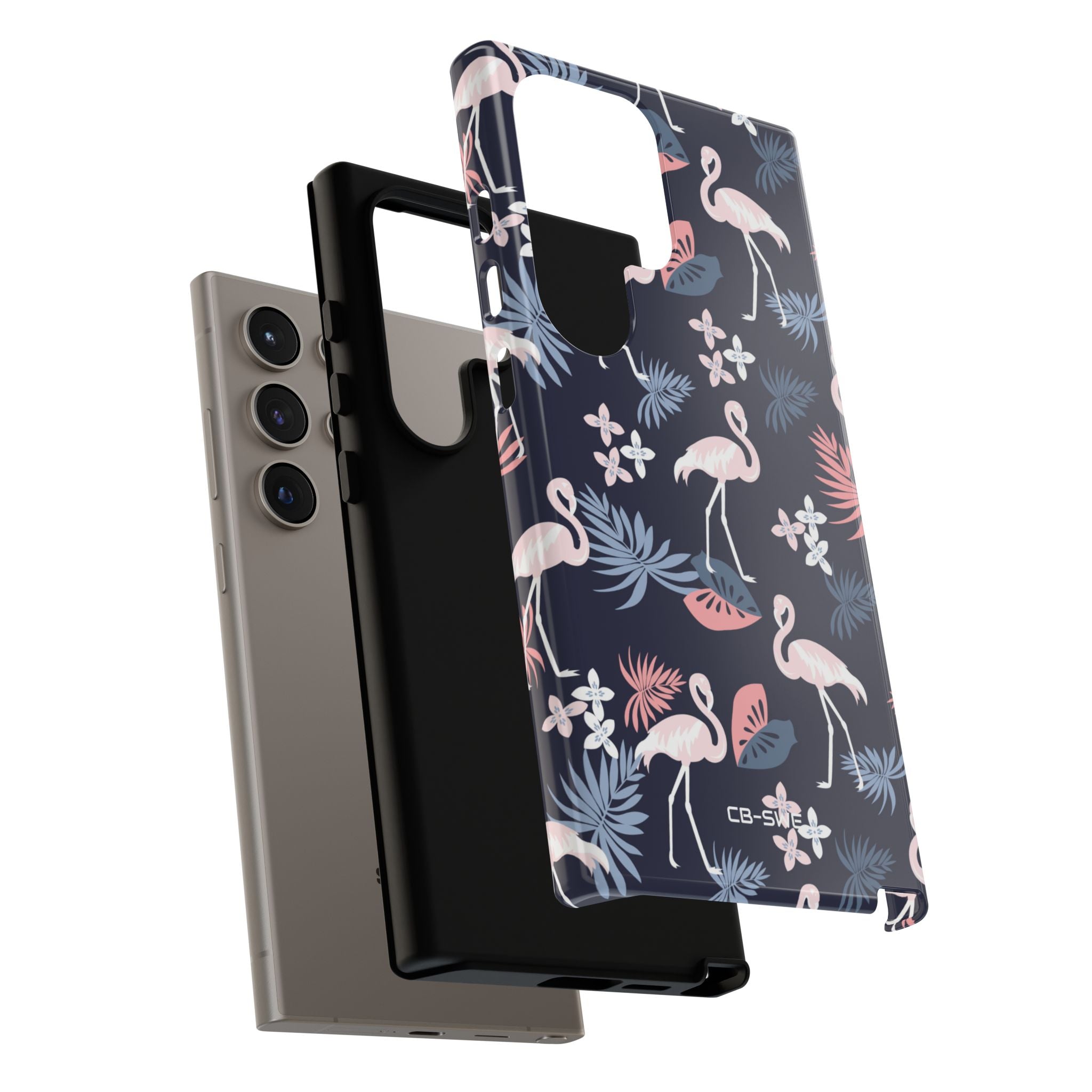 Flamingos Dance Playfully - Samsung Case