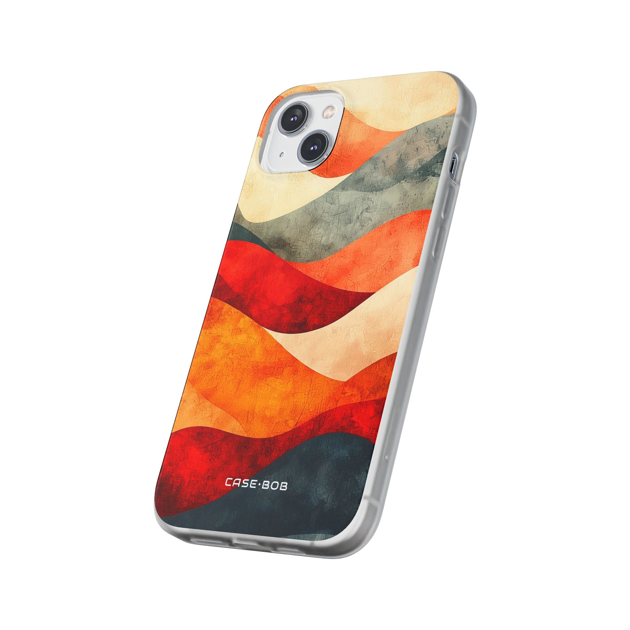 Cracked Wave Sunset iPhone 14 Plus Case - Soft