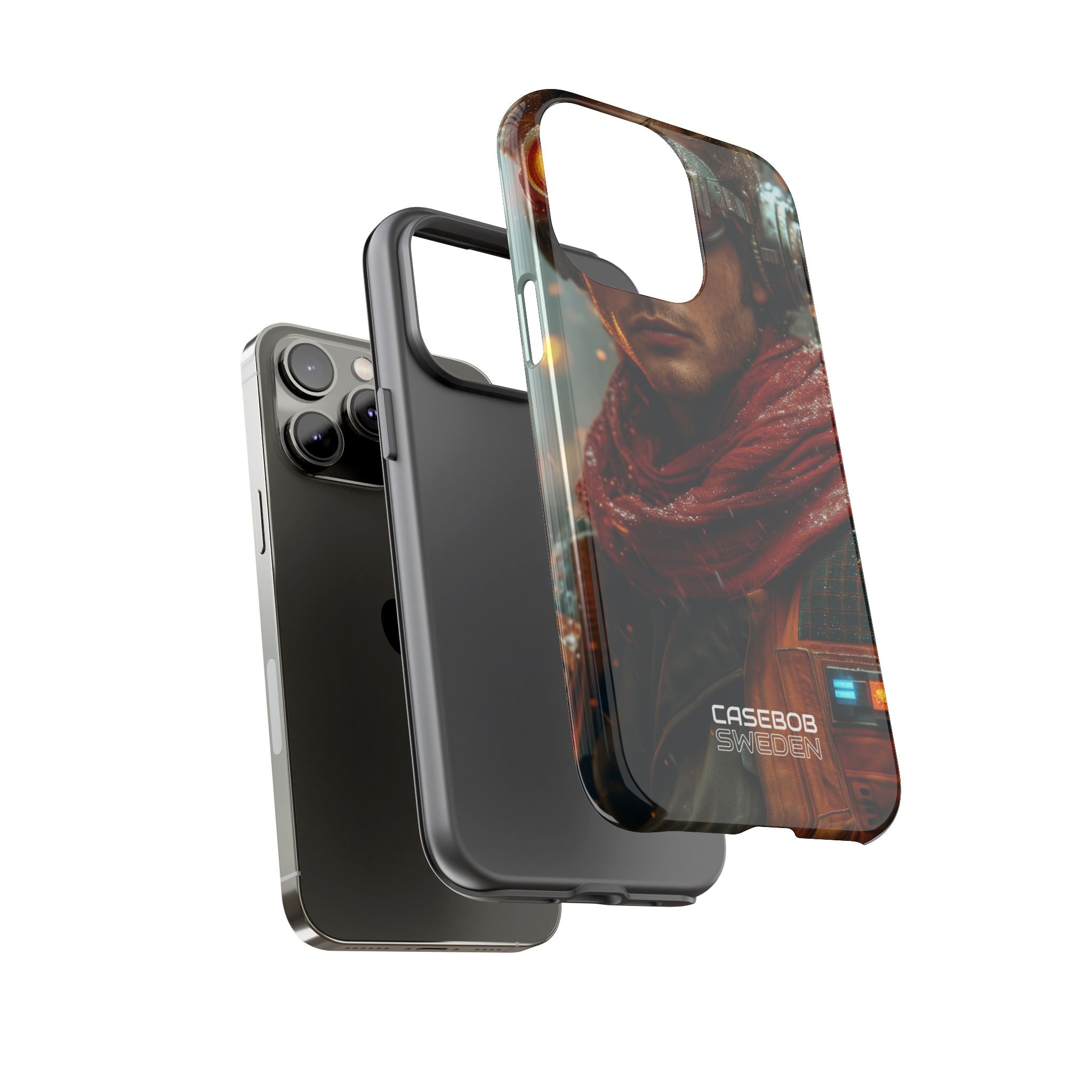 Futuristic Steampunk Explorer iPhone 14 - Tough
