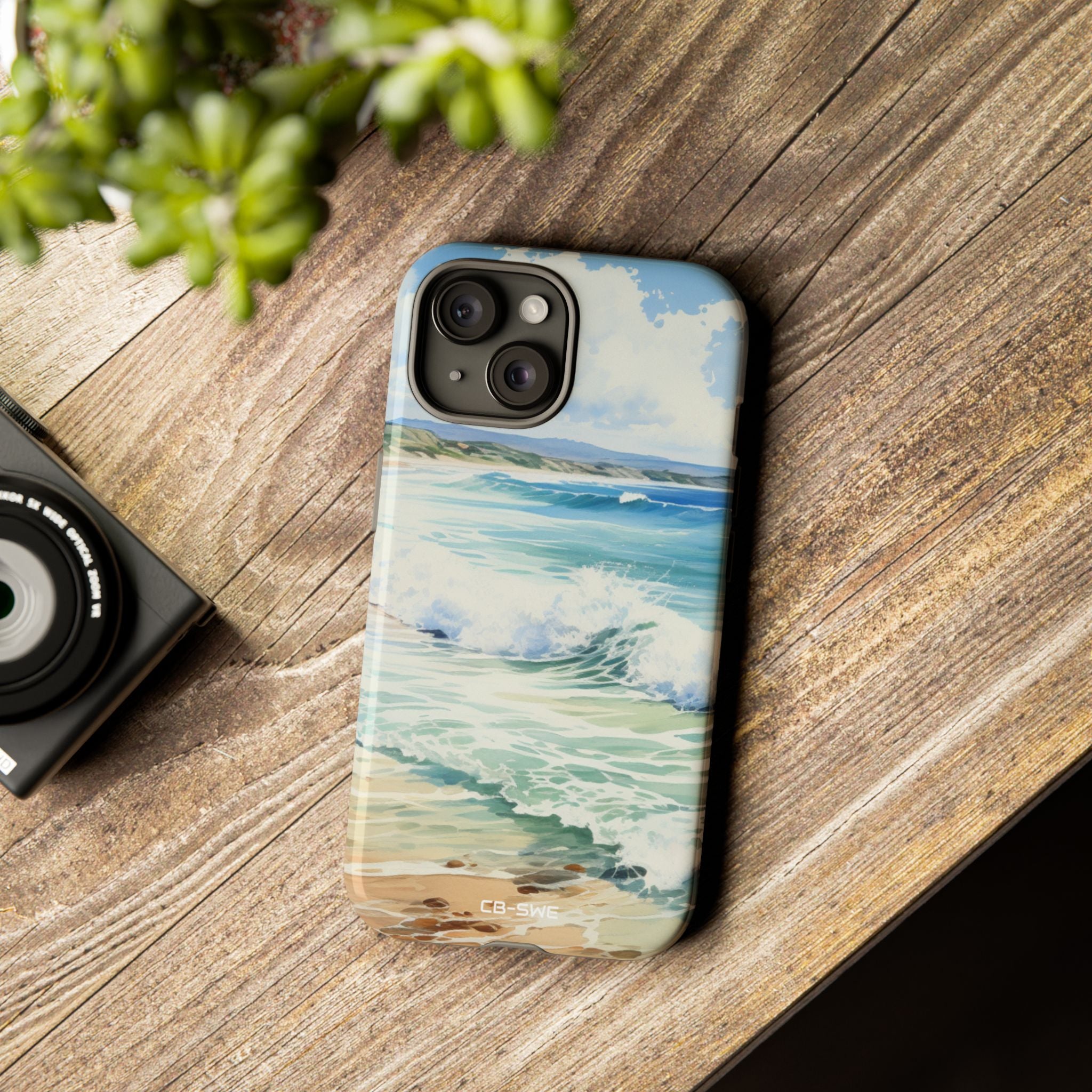Serene Coastal Watercolors - iPhone Case