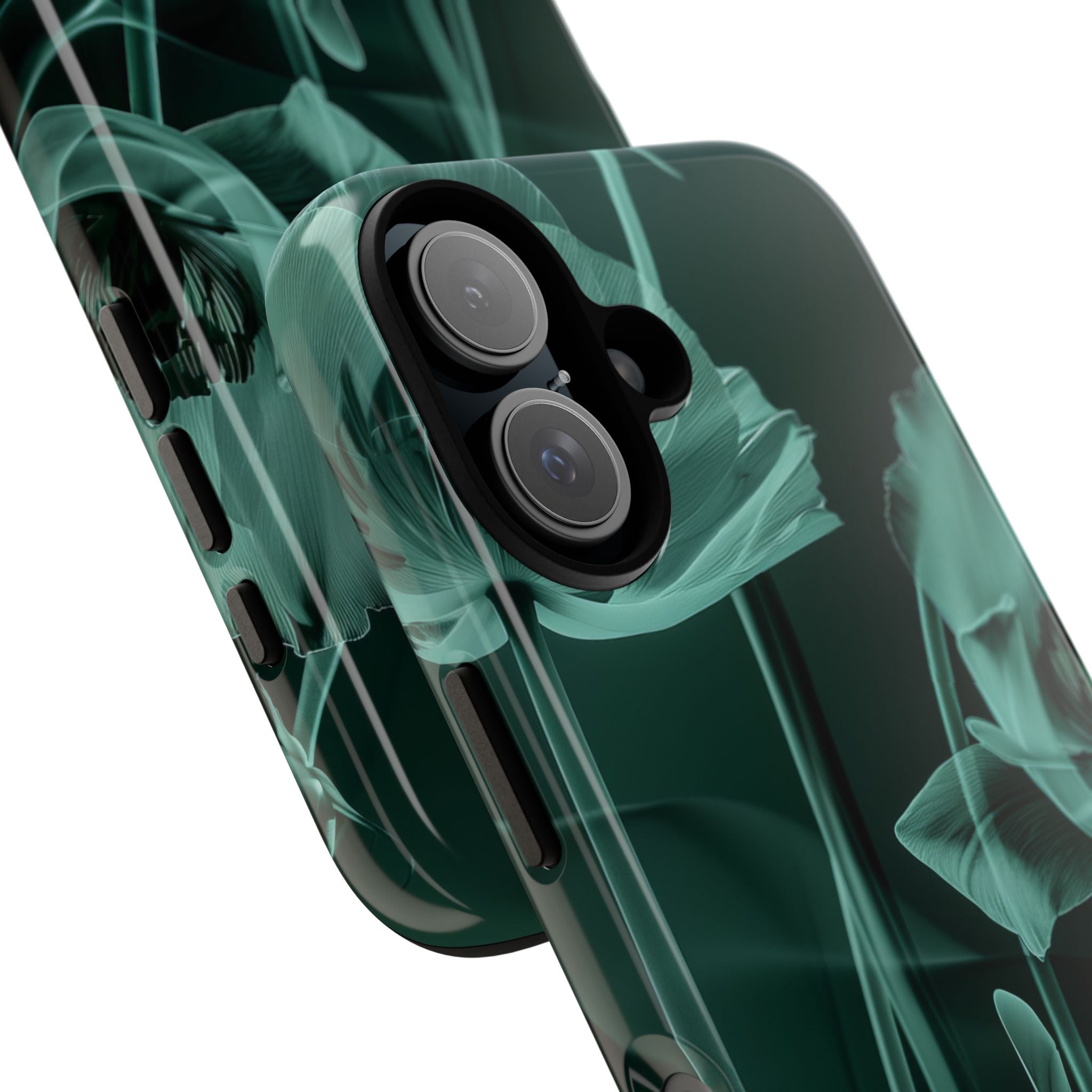 Teal Bloom Radiance iPhone 16 - Tough