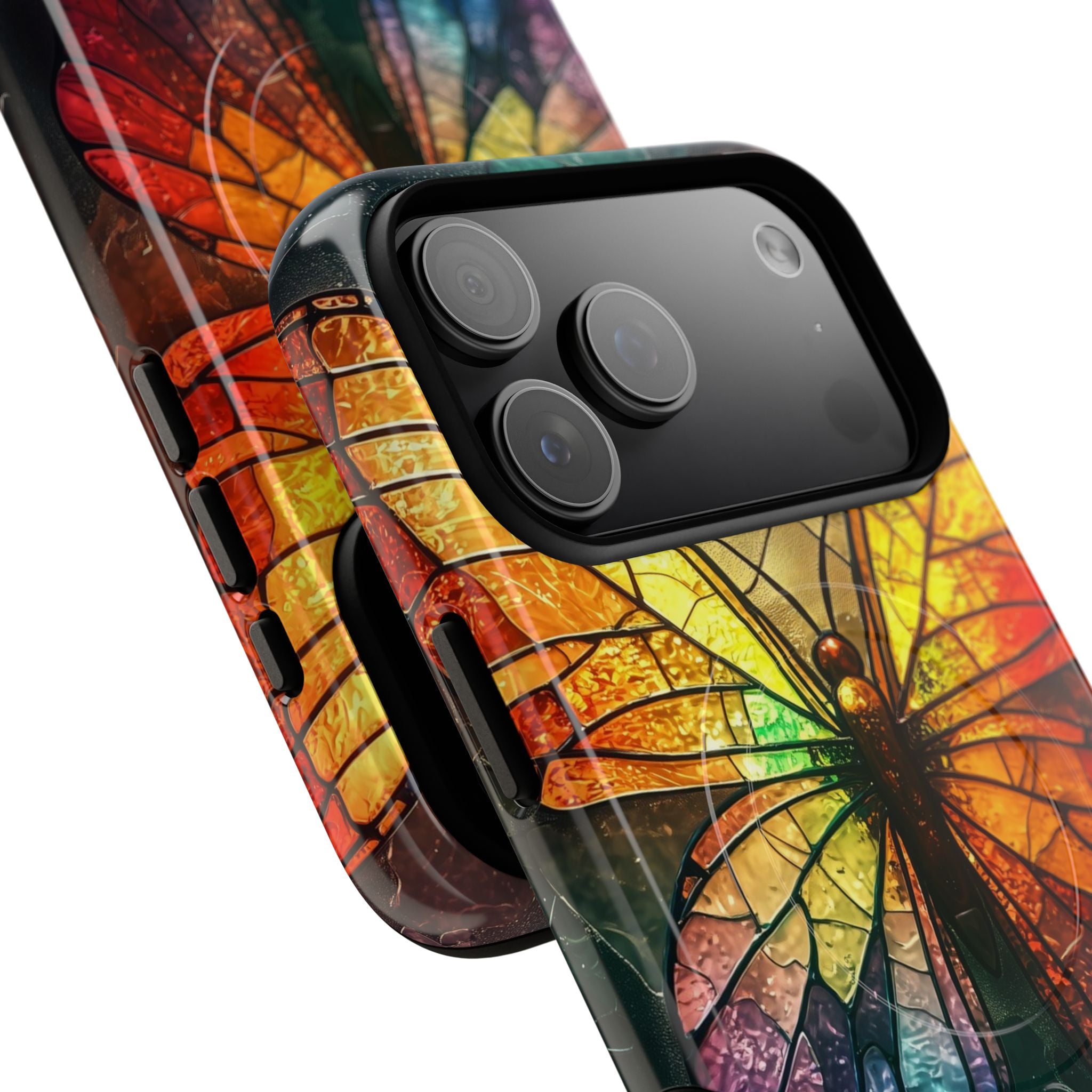 Stained Glass Butterfly iPhone 17 Pro Max Case - Tough+