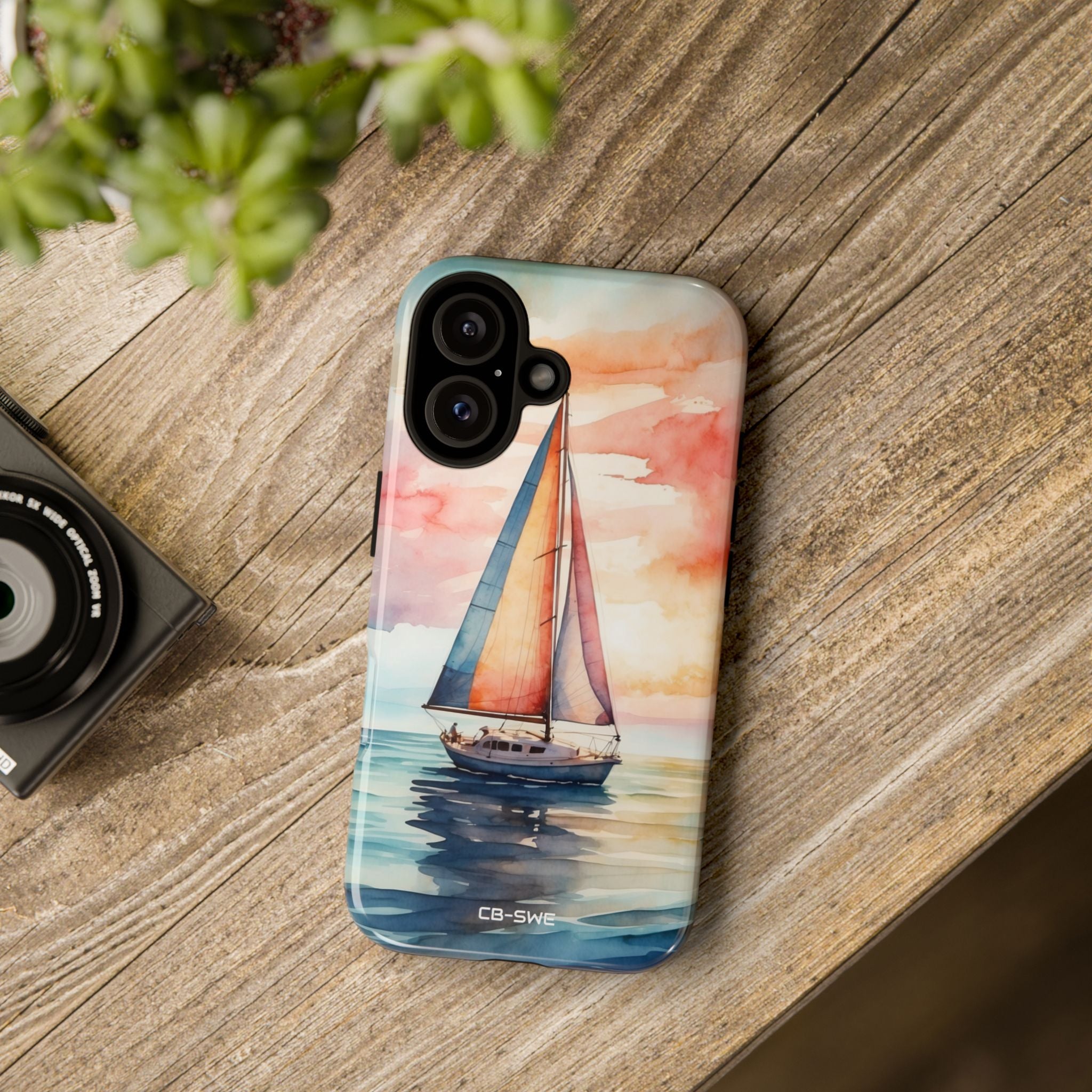 Sailboat Glides Calm - iPhone Case