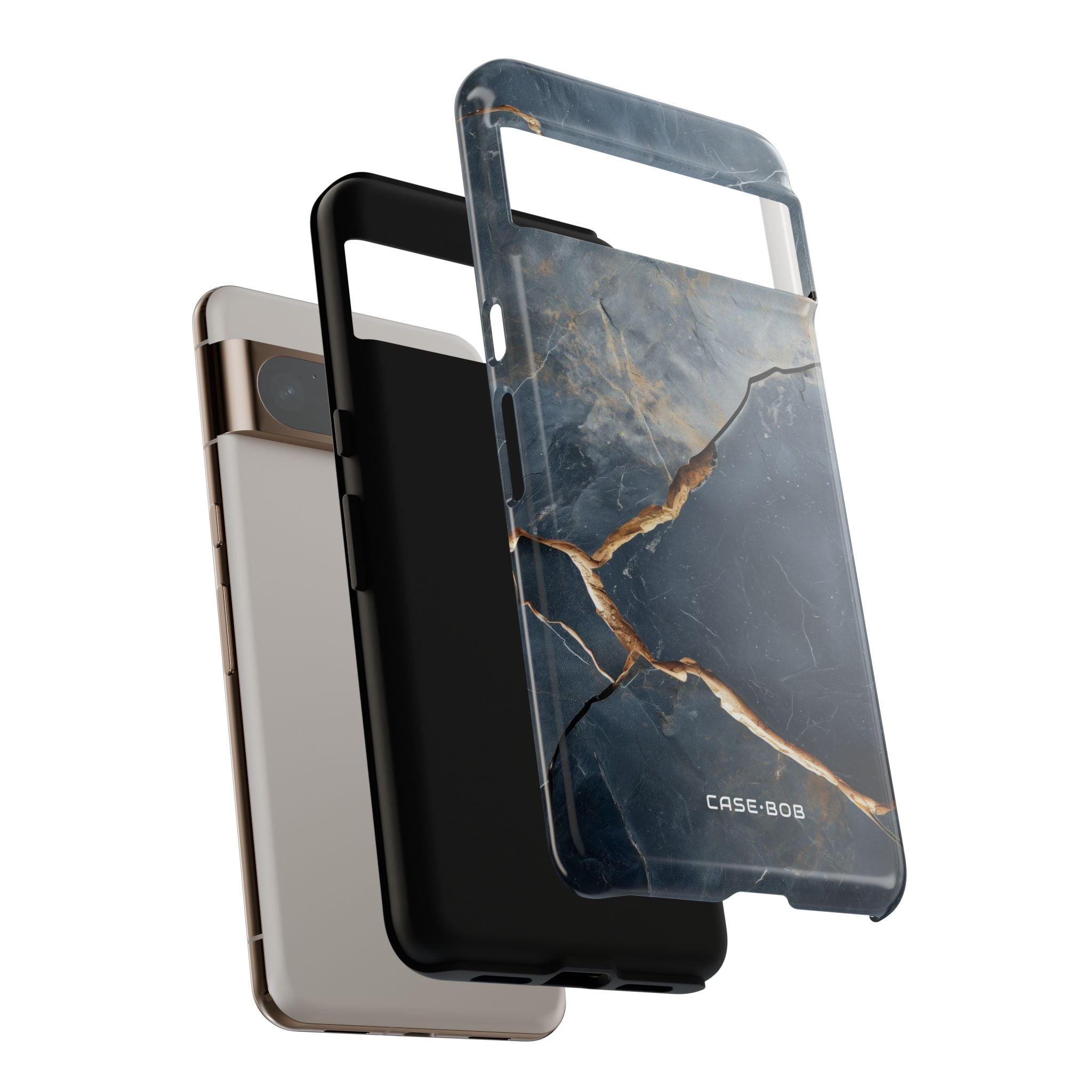 Jagged Vein Navy Google Pixel 8 Pro Case - Tough