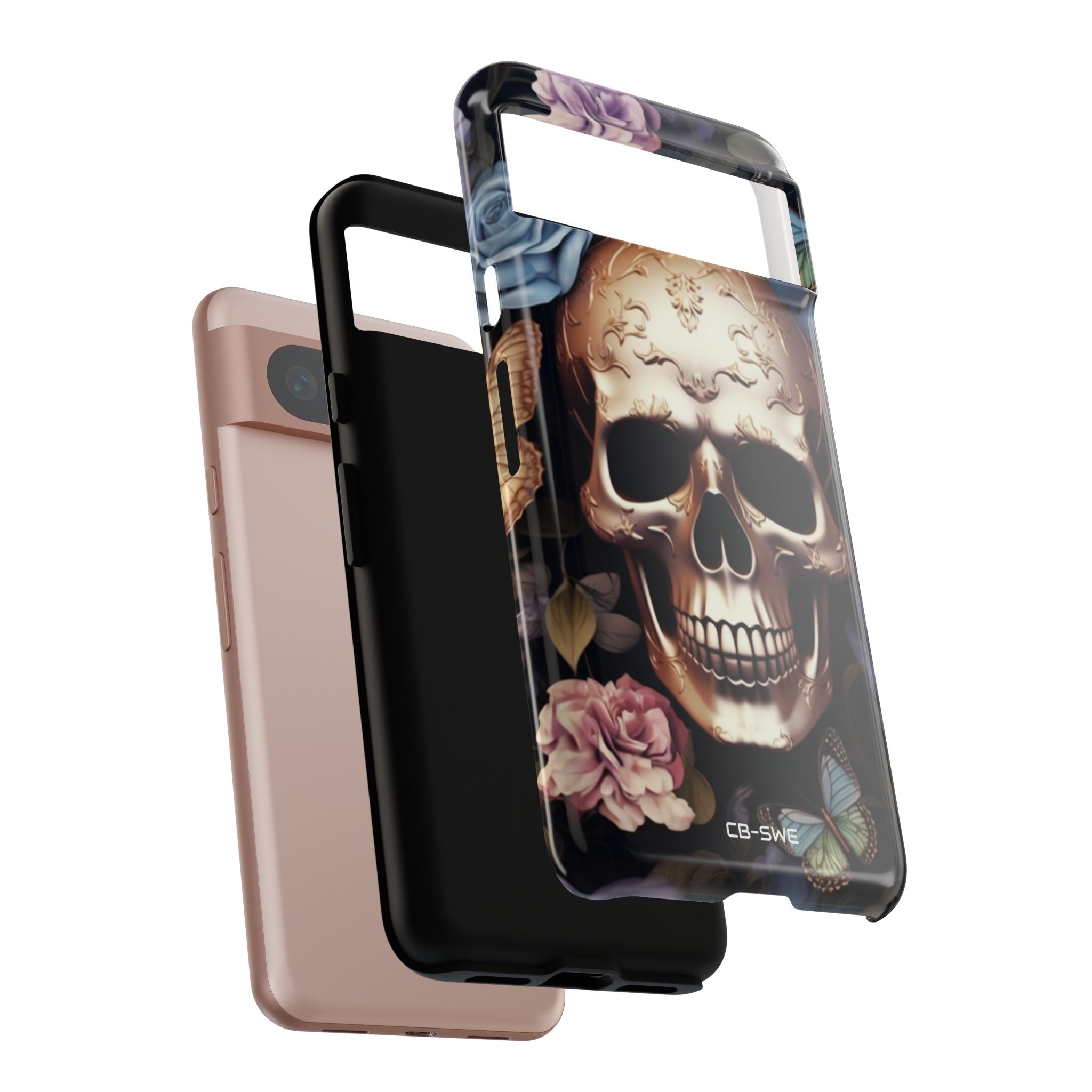 Skull Among Blossoms - Google Pixel Case