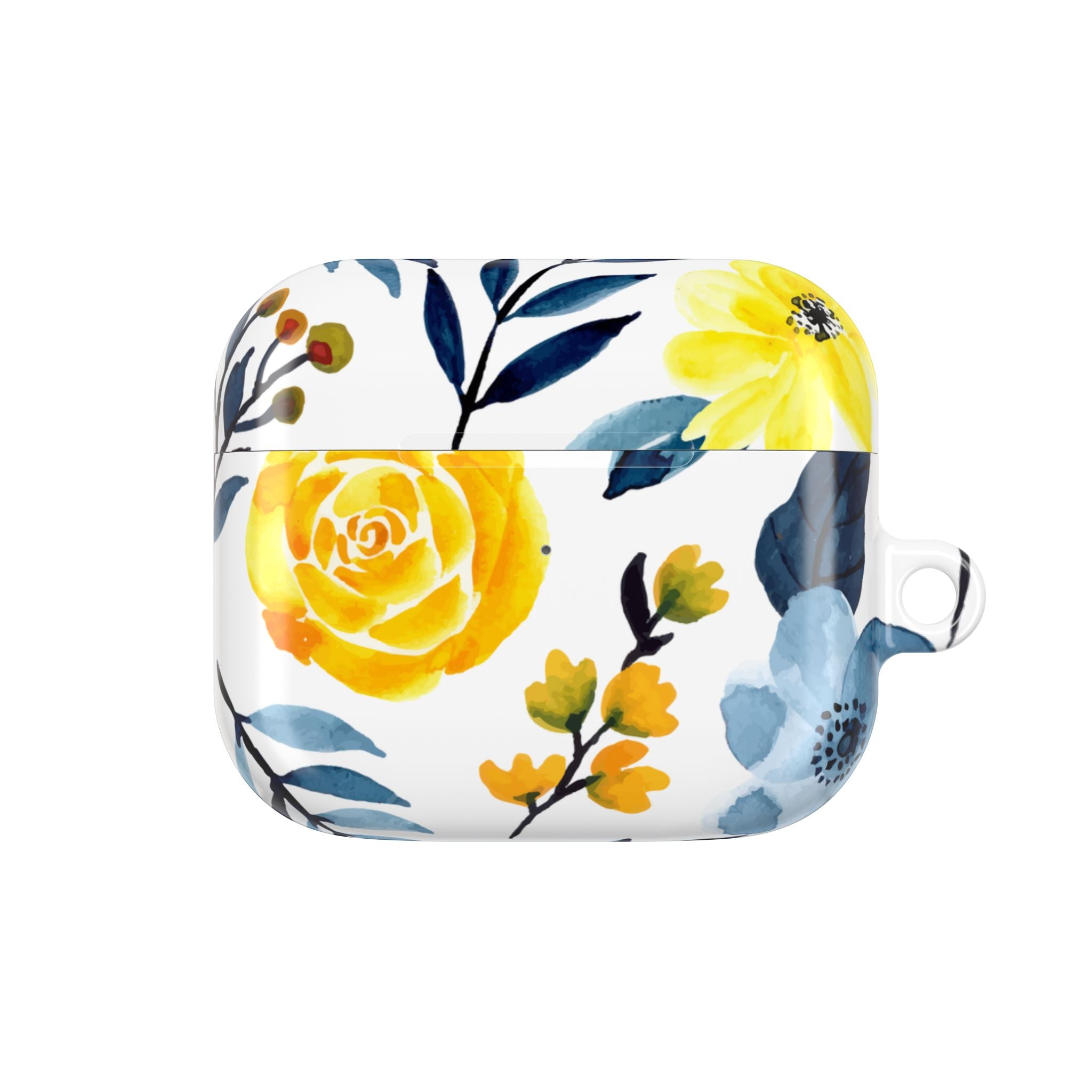 Yellow Blue Blossoms - AirPods Case