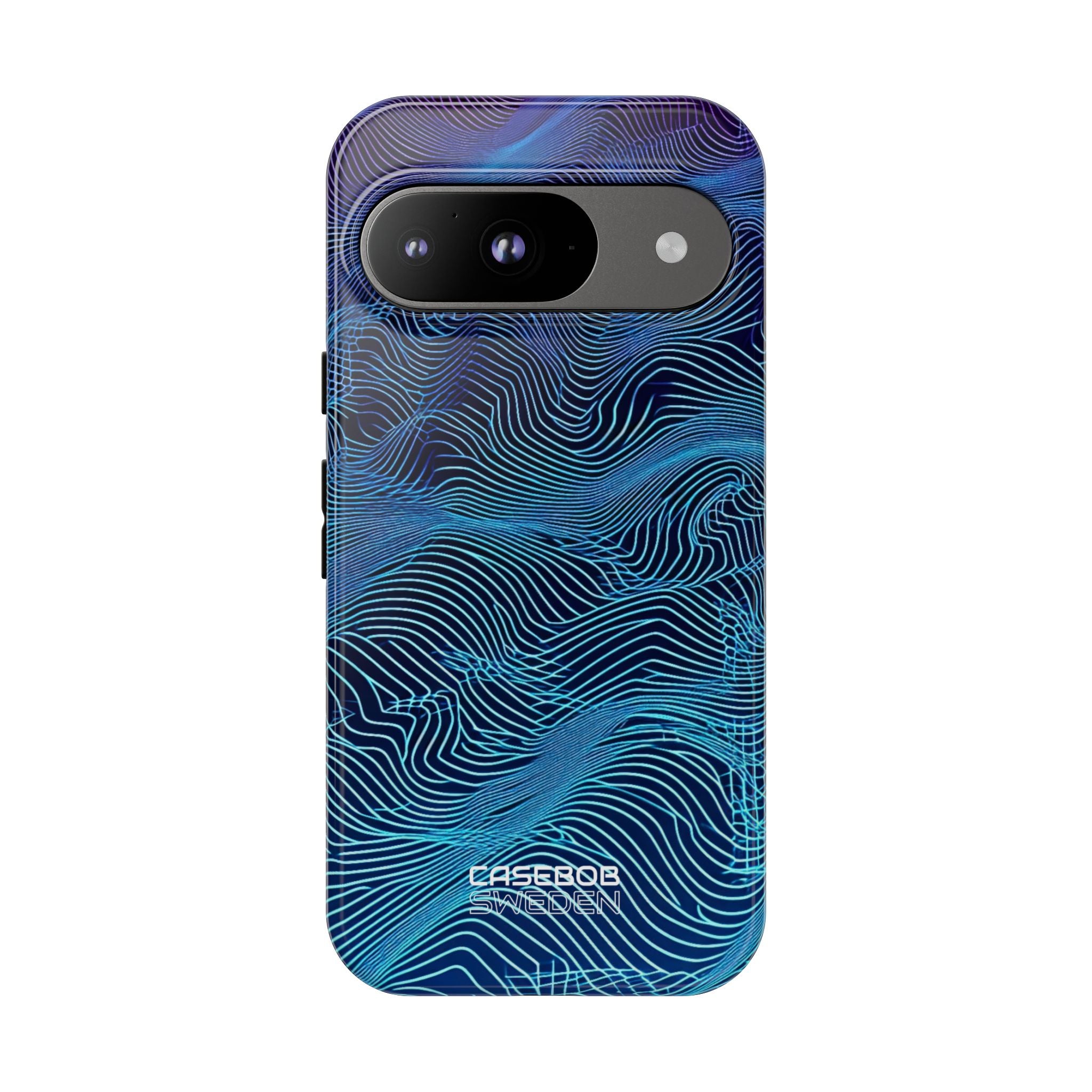Neon Waves Flow Google Pixel 9 - Tough