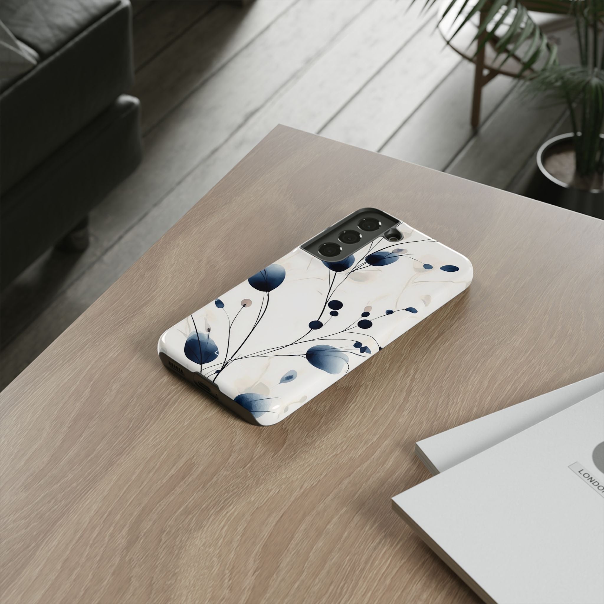 Floral Harmony Blue - Samsung Case