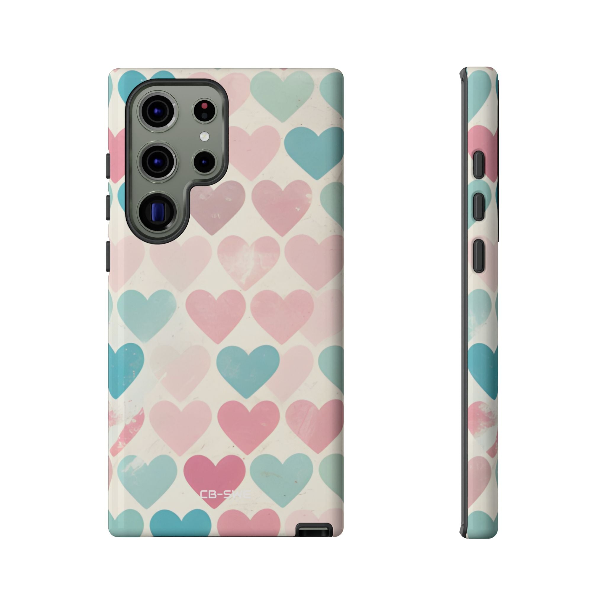 Retro Hearts Symmetry - Samsung Case