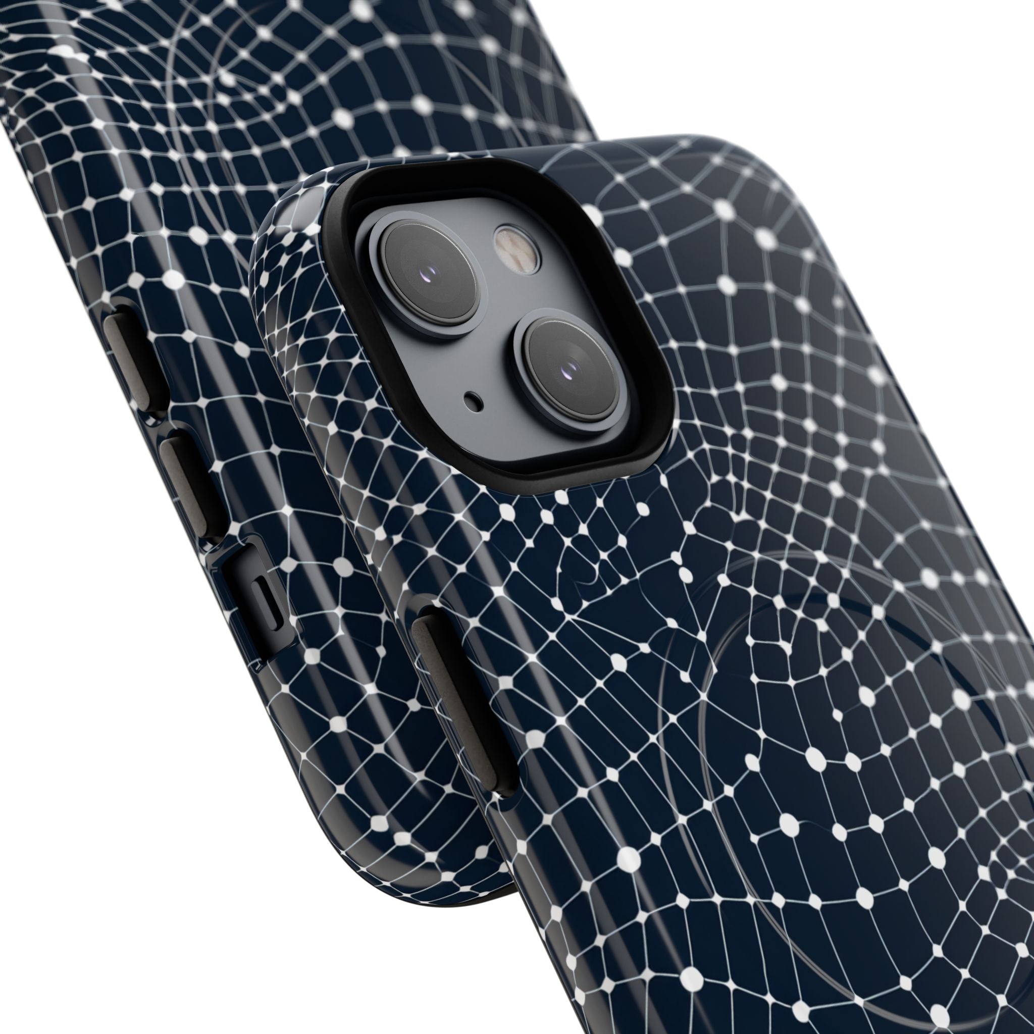 Warped Grid Web iPhone 14 - Tough+
