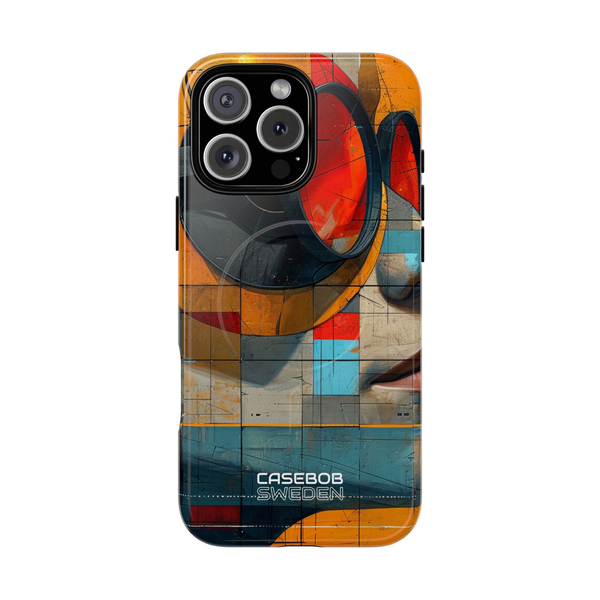 Futuristic Cubist Visions iPhone 16 - Tough+