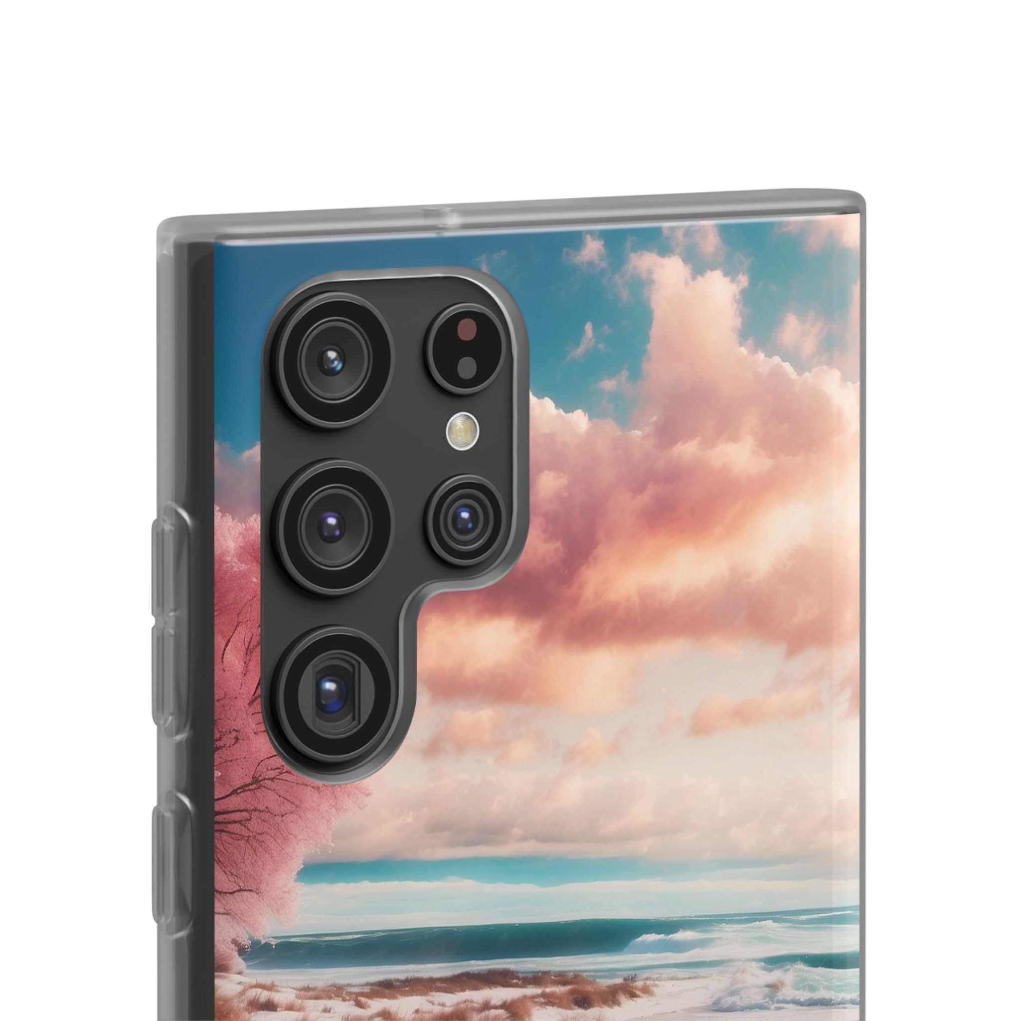 Pink Tree Breeze Samsung S22 Ultra Case - Soft