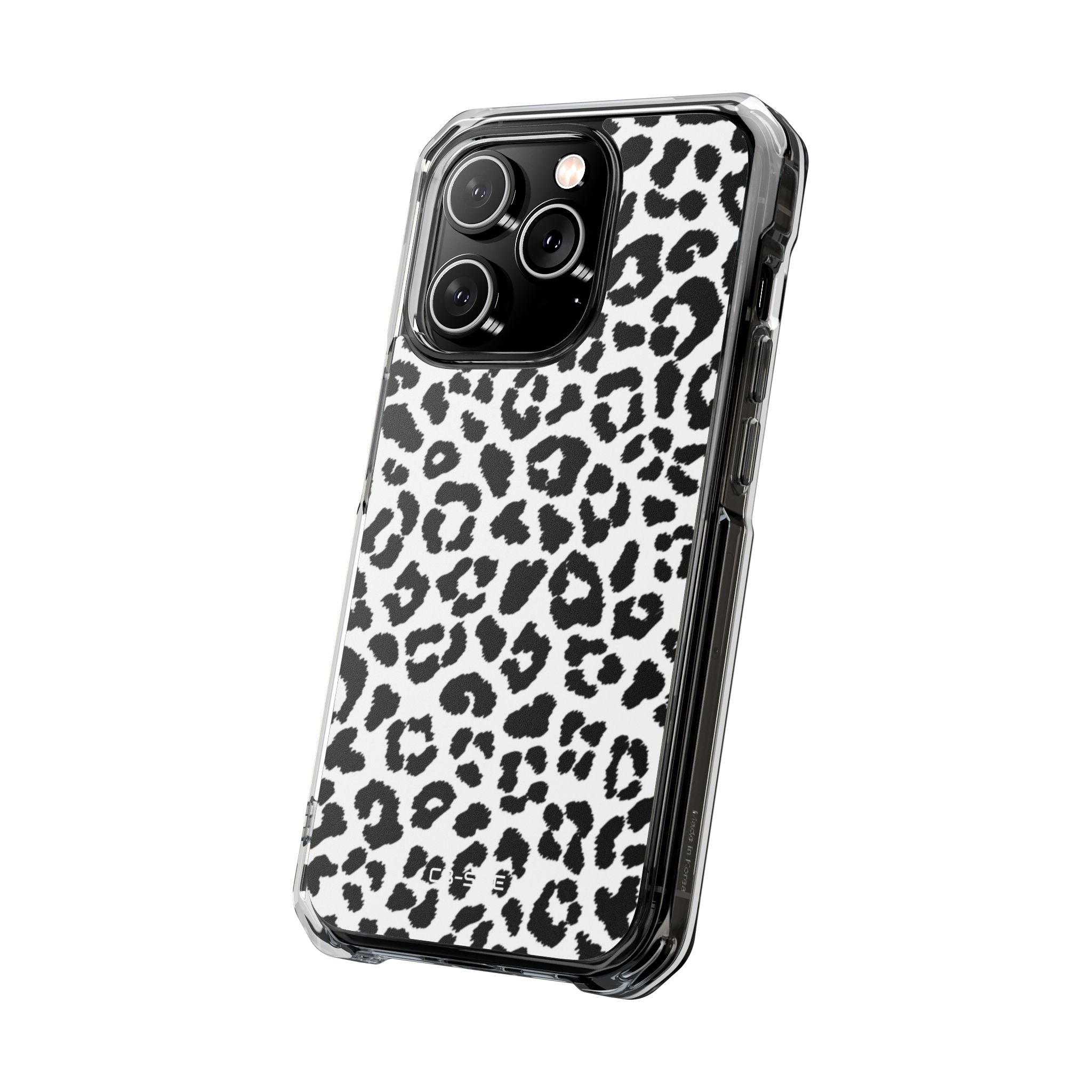 Monochrome Leopard Essence iPhone Case - Impact