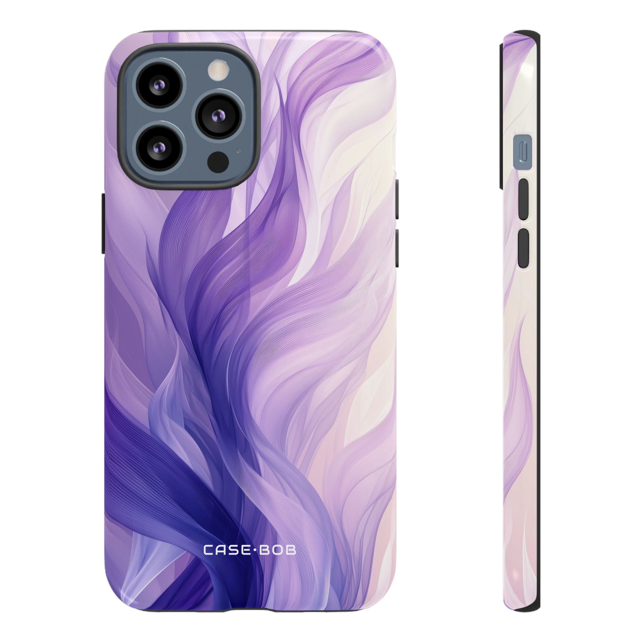 Purple Ribbon Waves iPhone 13 Pro Max Case - Tough