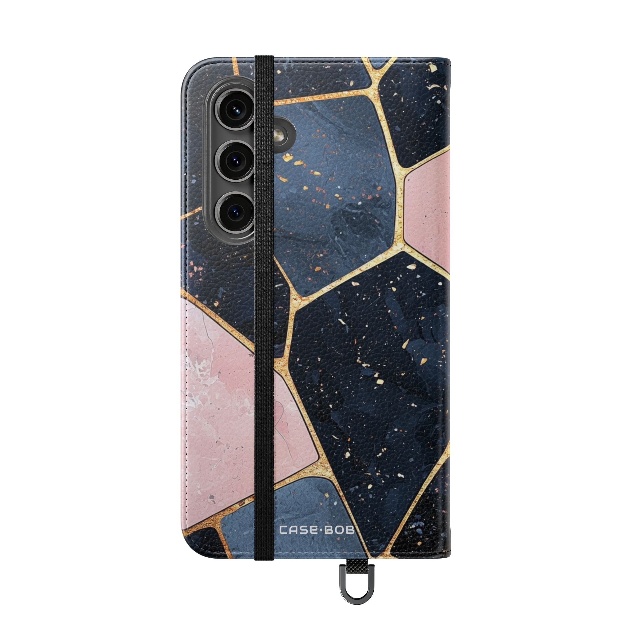 Golden Mosaic Navy - Samsung S24 Plus Case - Wallet