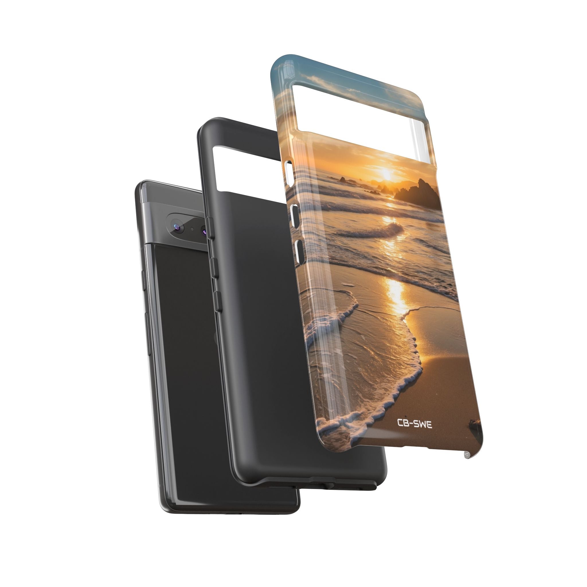 Waves Embrace Shore - Google Pixel Case