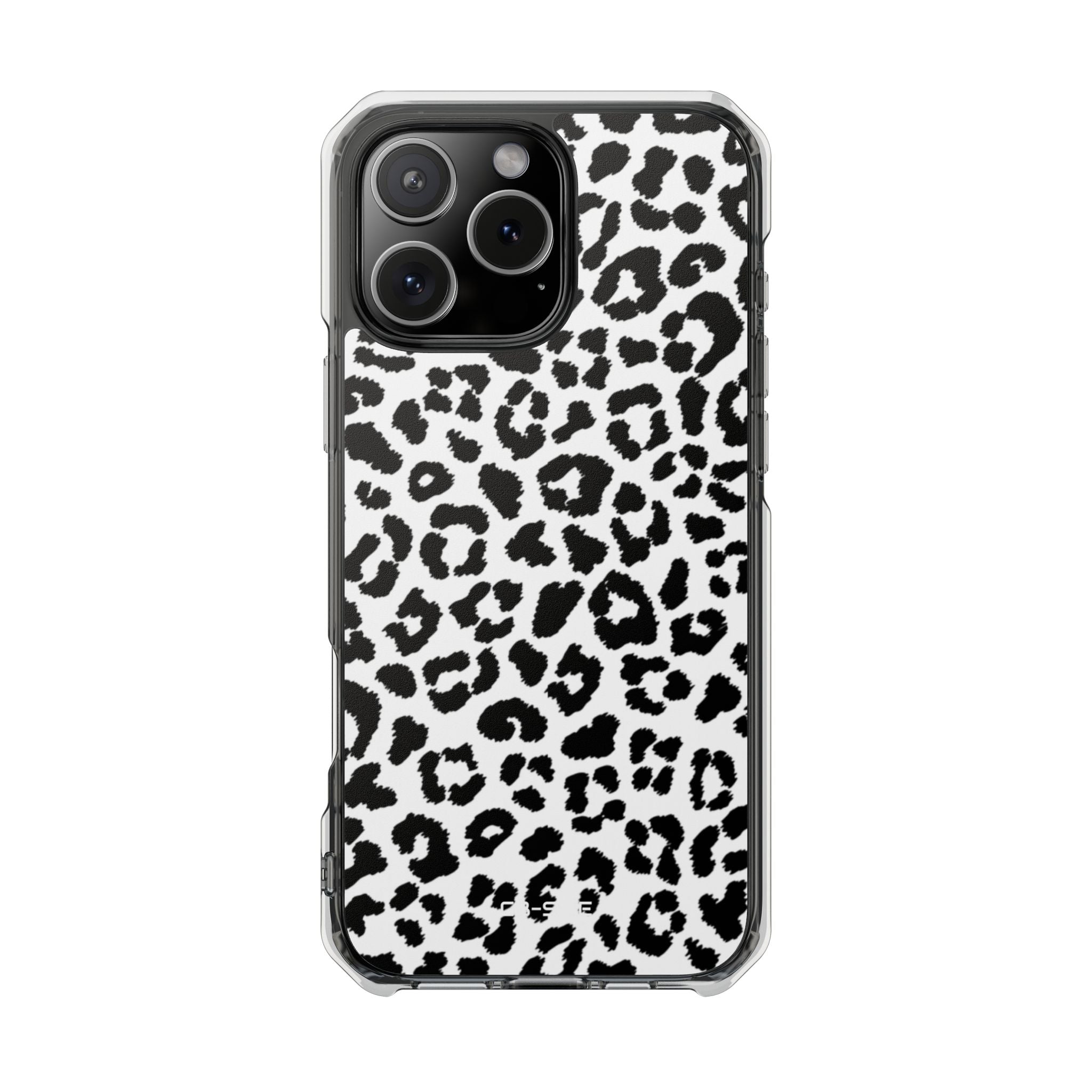 Monochrome Leopard Essence iPhone Case - Impact
