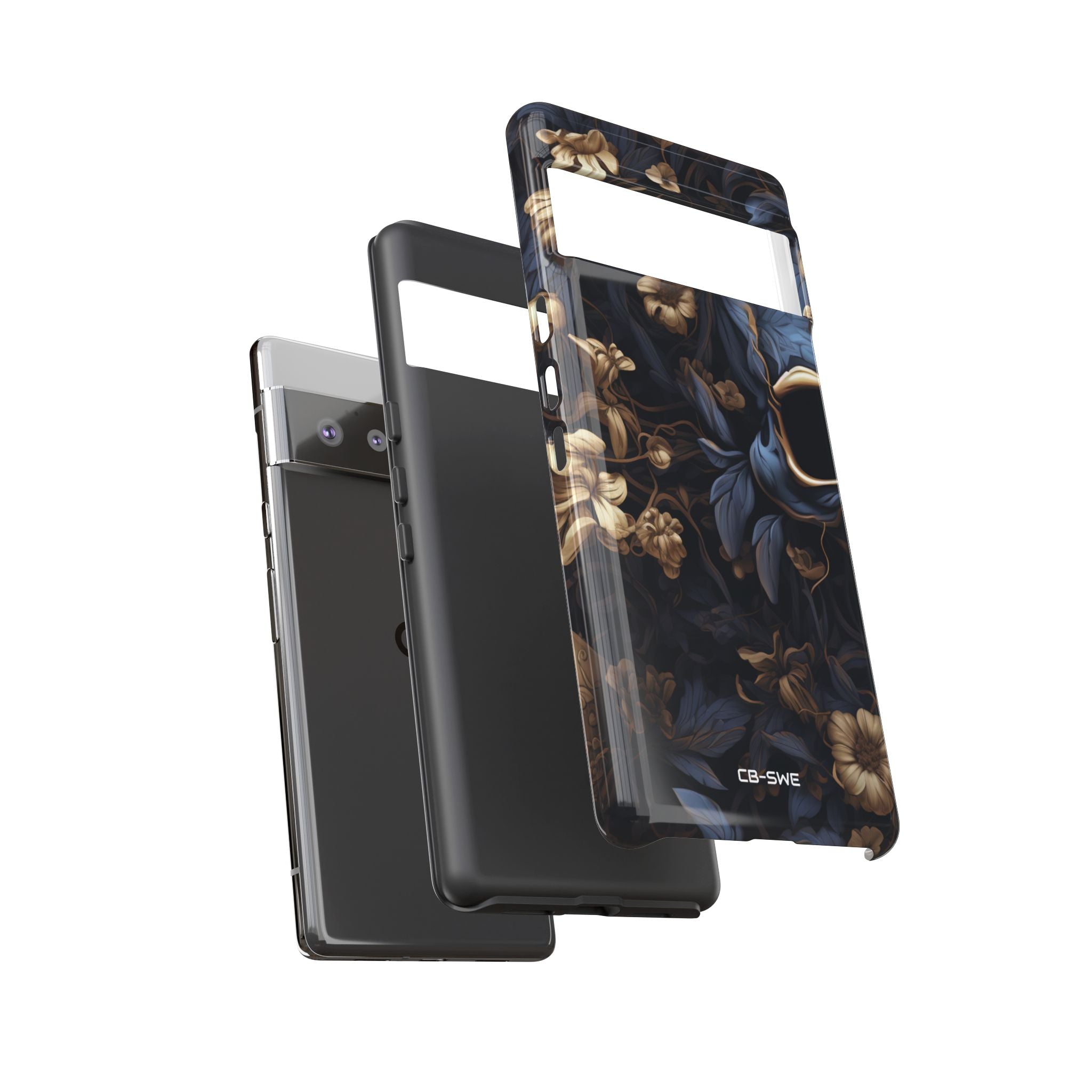 Gothic Floral Skull - Google Pixel Case