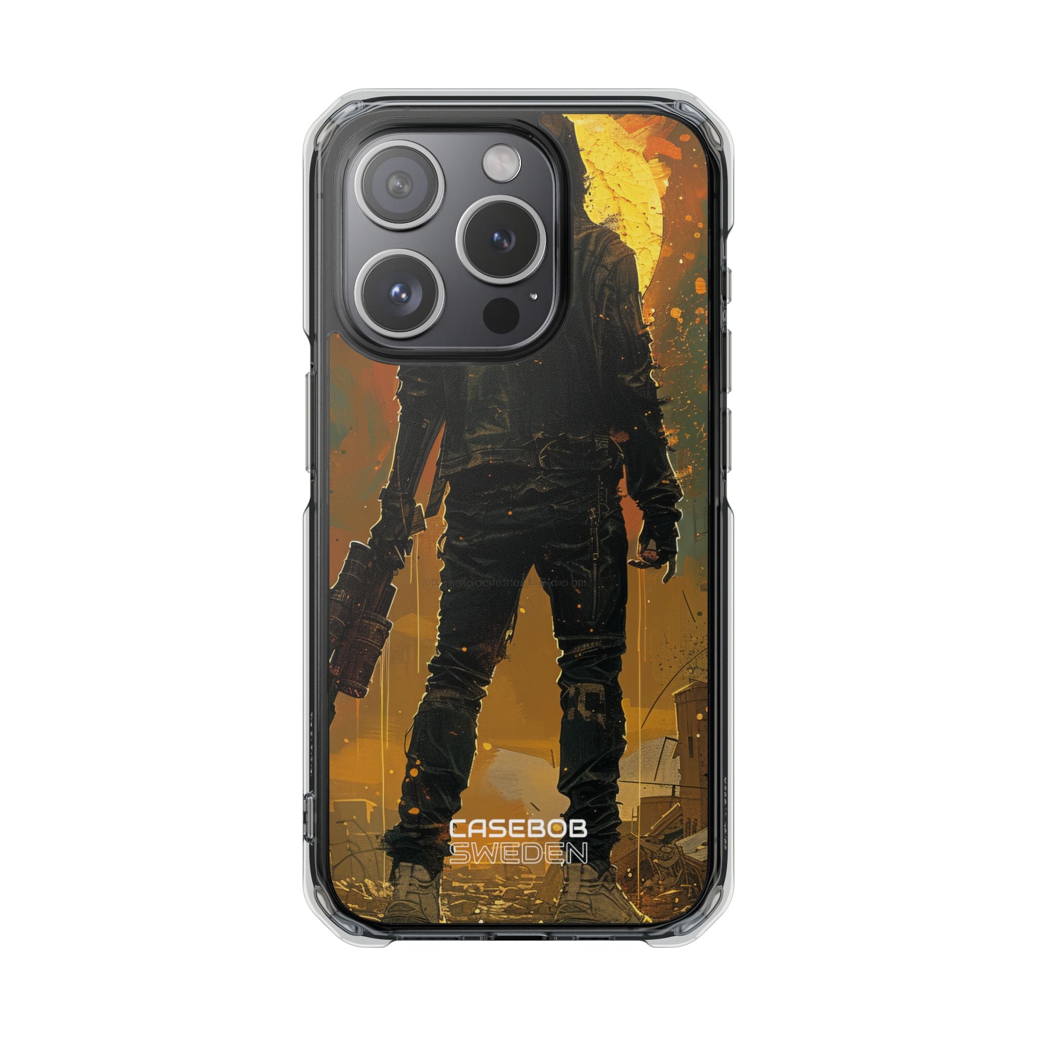 Crimson Fallout Horizon iPhone 15 - Impact Clear+