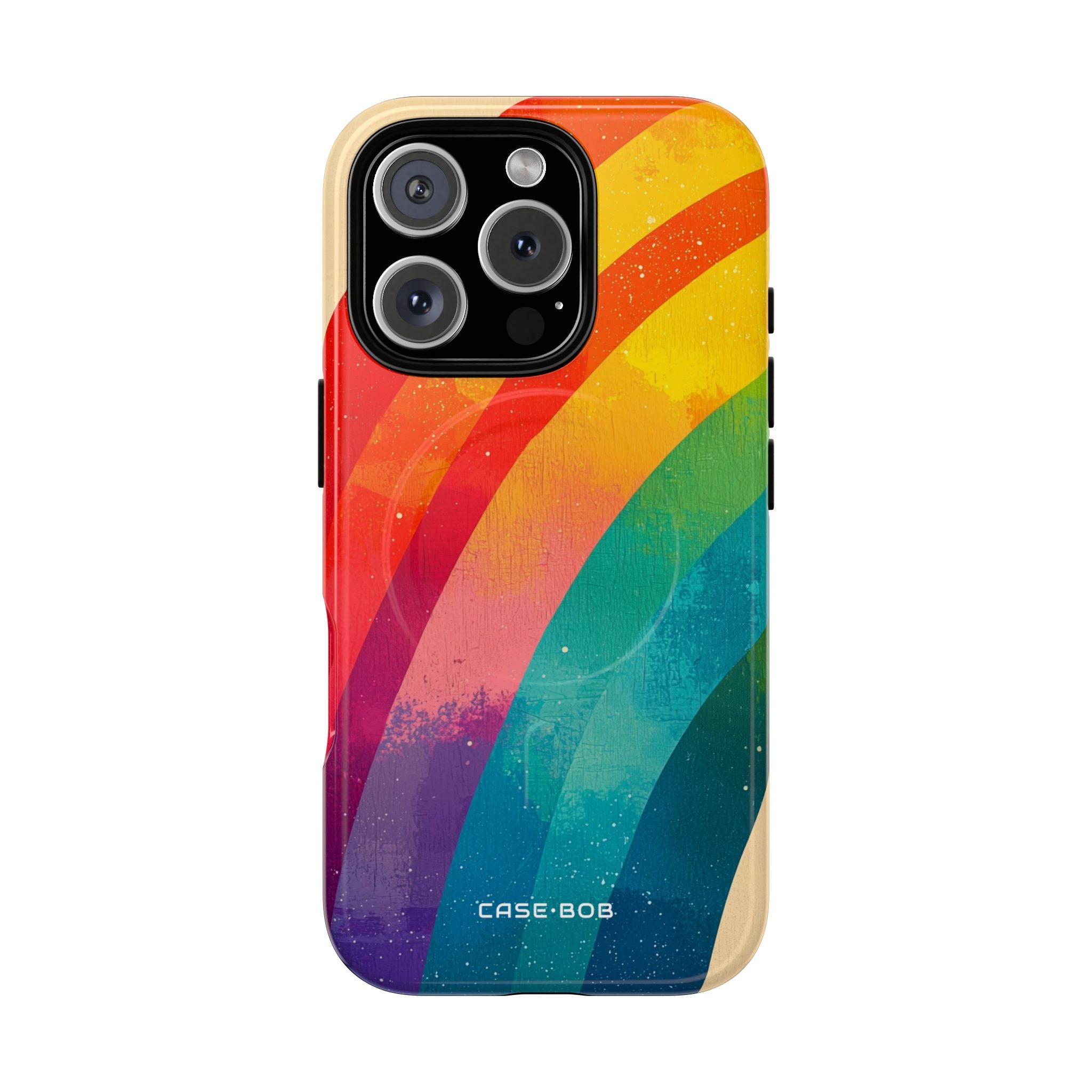 Textured Rainbow Arc iPhone 16 Pro Case - Tough+