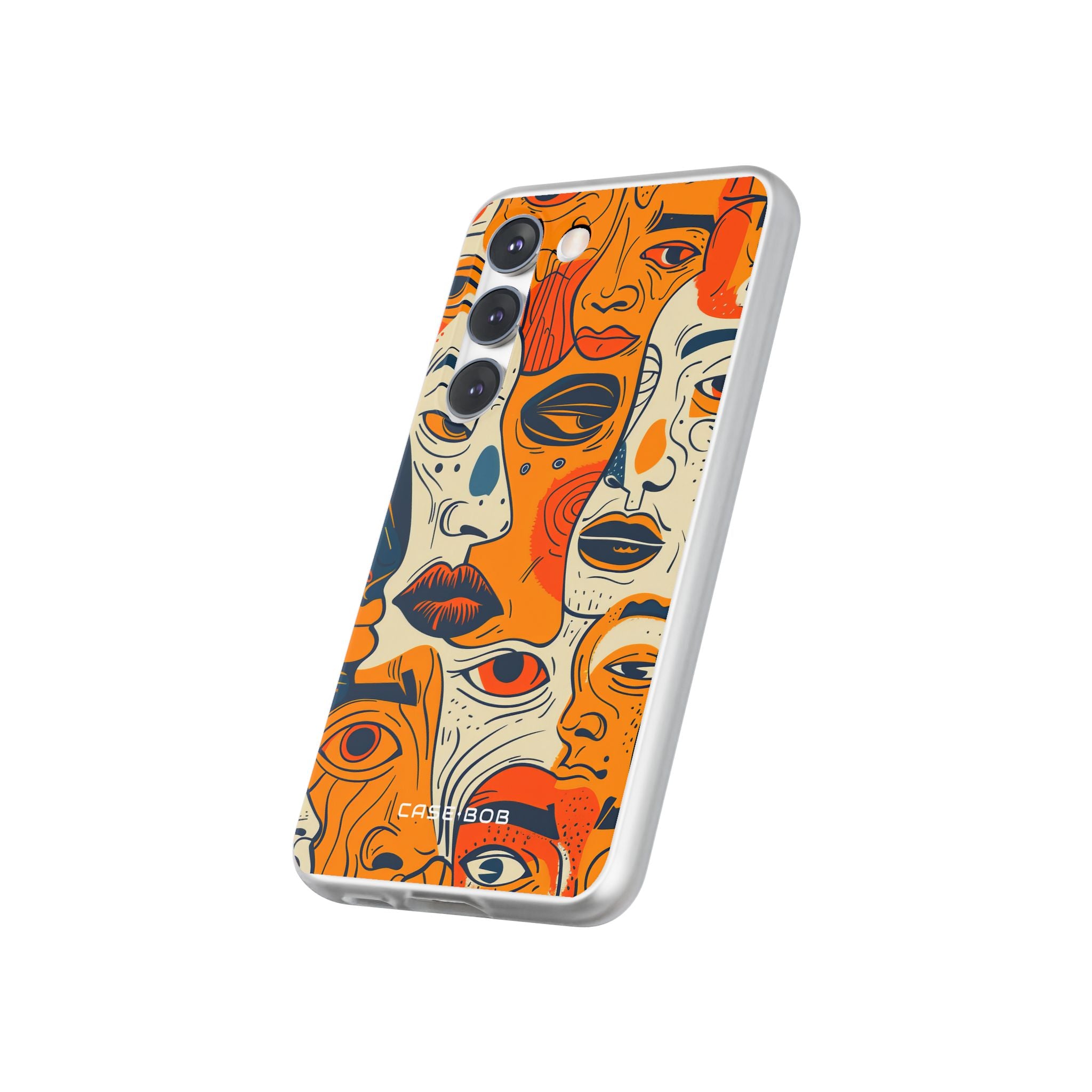 Tangled Faces Sunset Samsung S23 Case - Soft