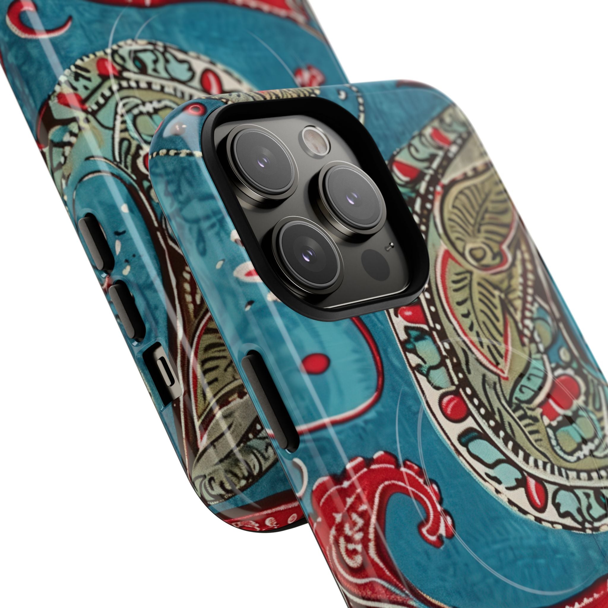 Paisley Floral Fusion iPhone 14 - Tough+