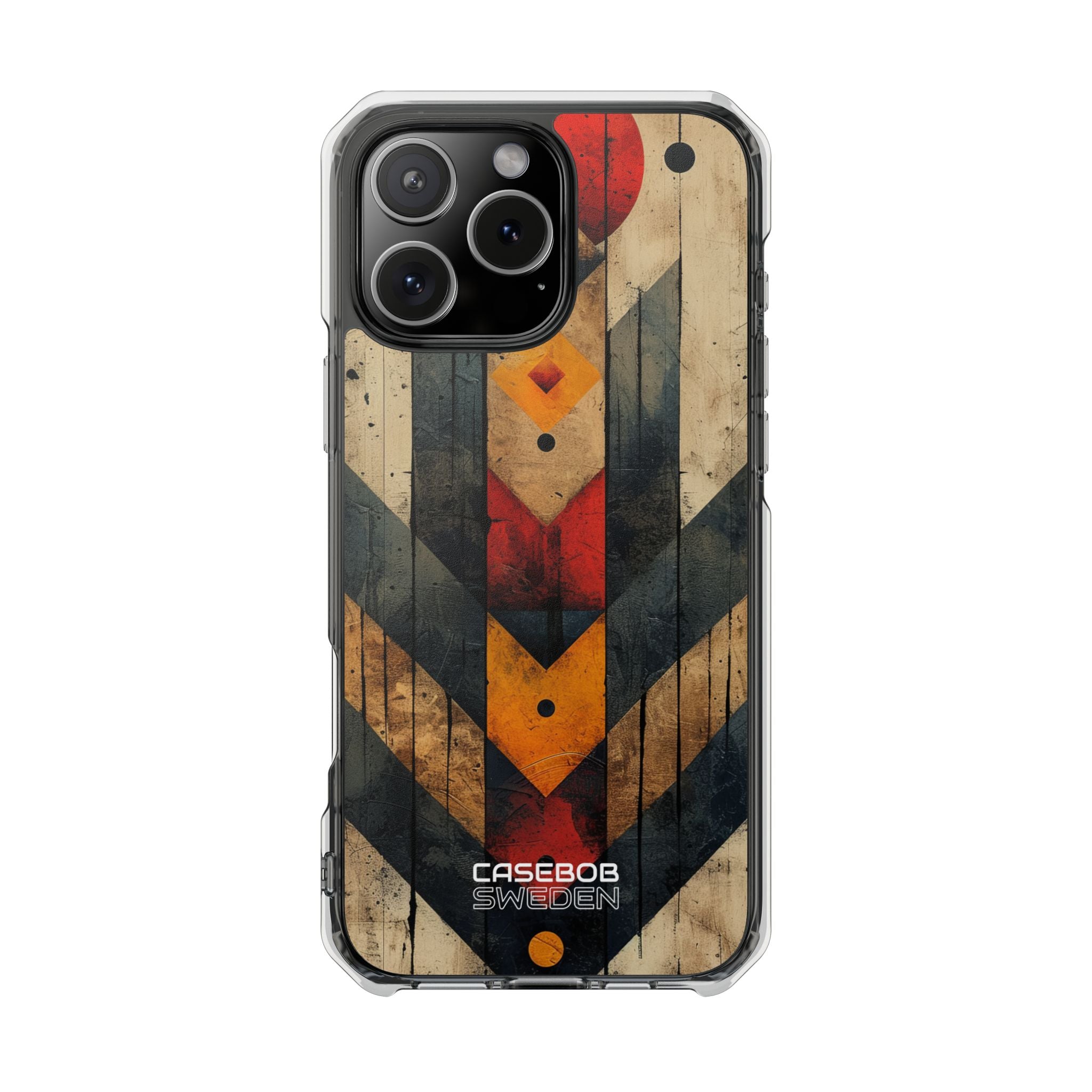 Geometric Fire Rise iPhone 16 - Impact Clear+