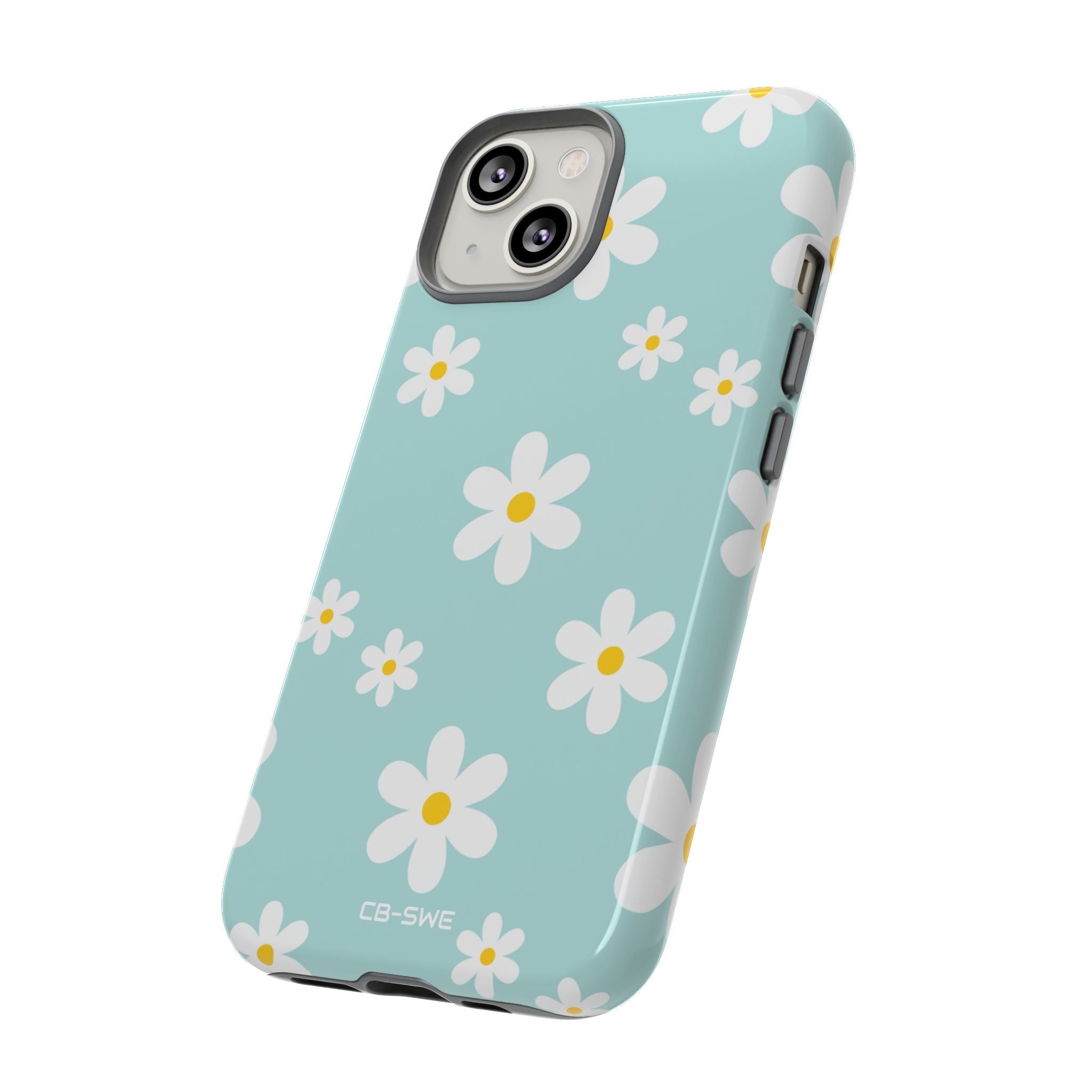 Daisies On Blue - iPhone Case