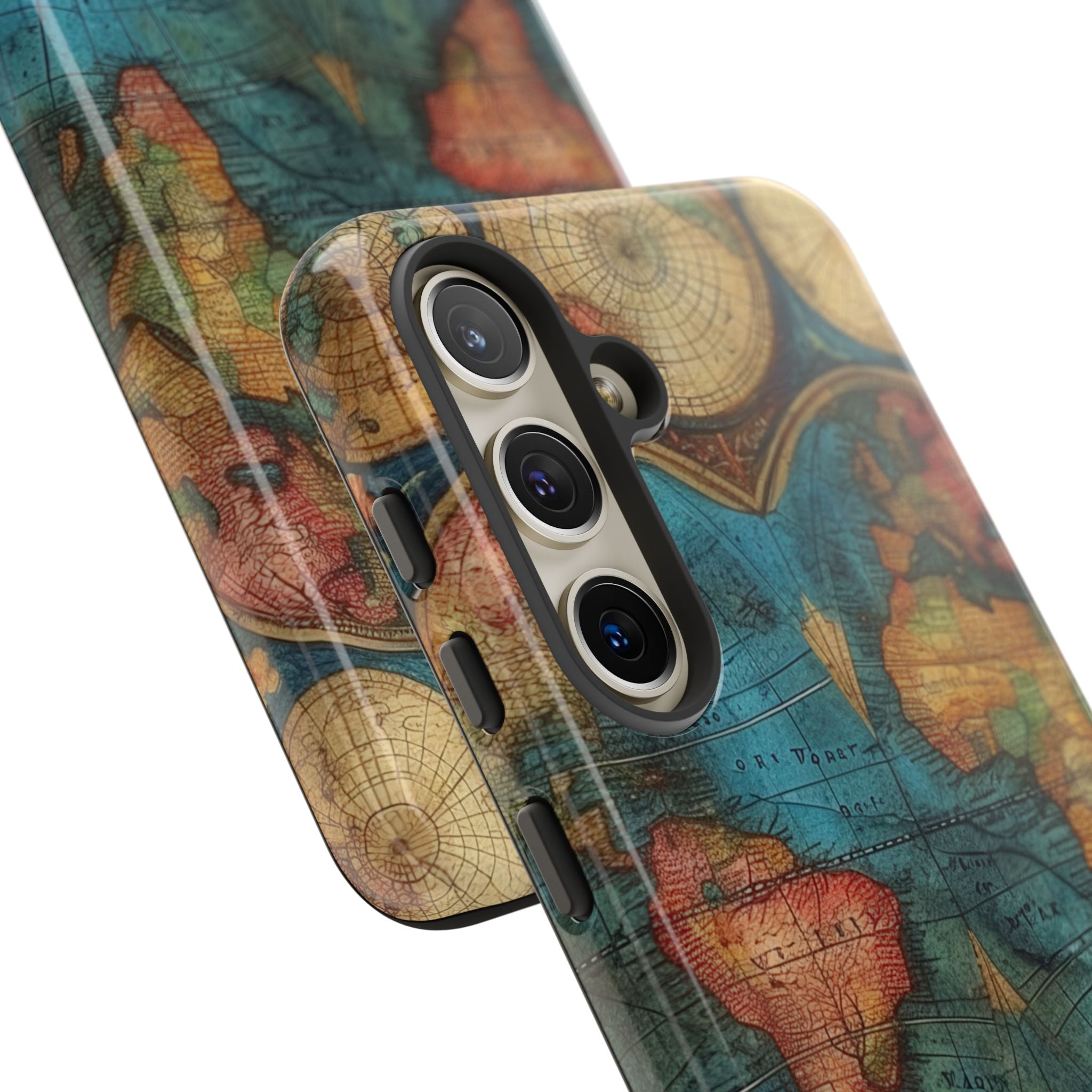 Vintage World Map Samsung S24 - Tough