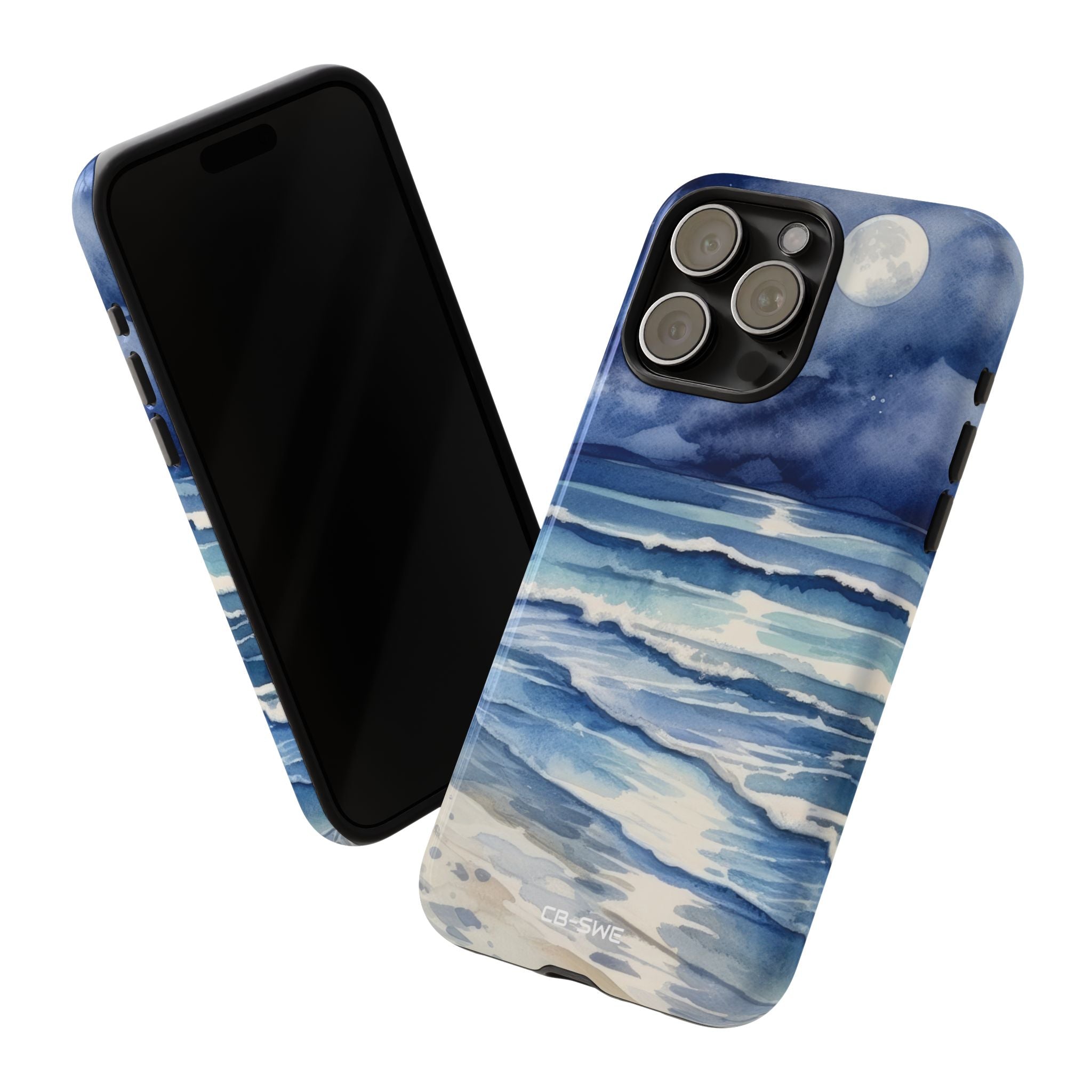 Moonlight Reflects Waves - iPhone Case