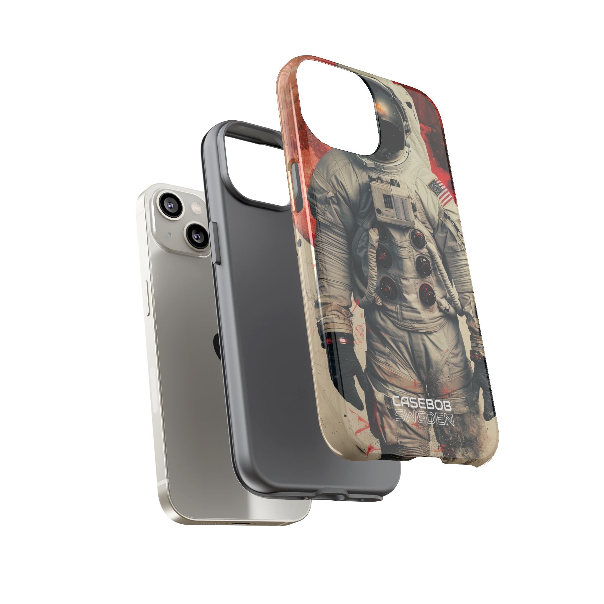 Crimson Spacewalk Dream iPhone 14 - Resistente