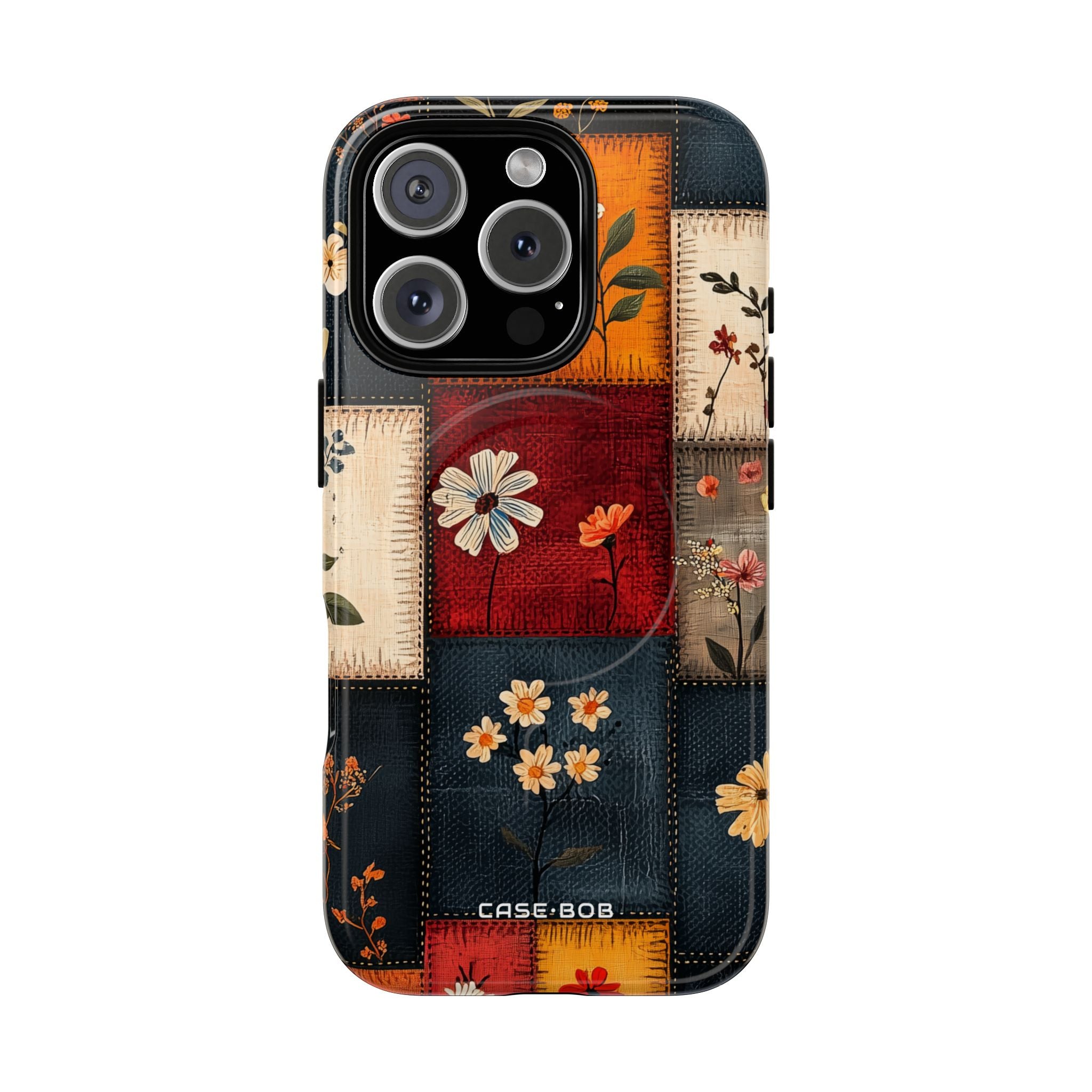 Patchwork Blooms iPhone 16 Pro Case - Tough+