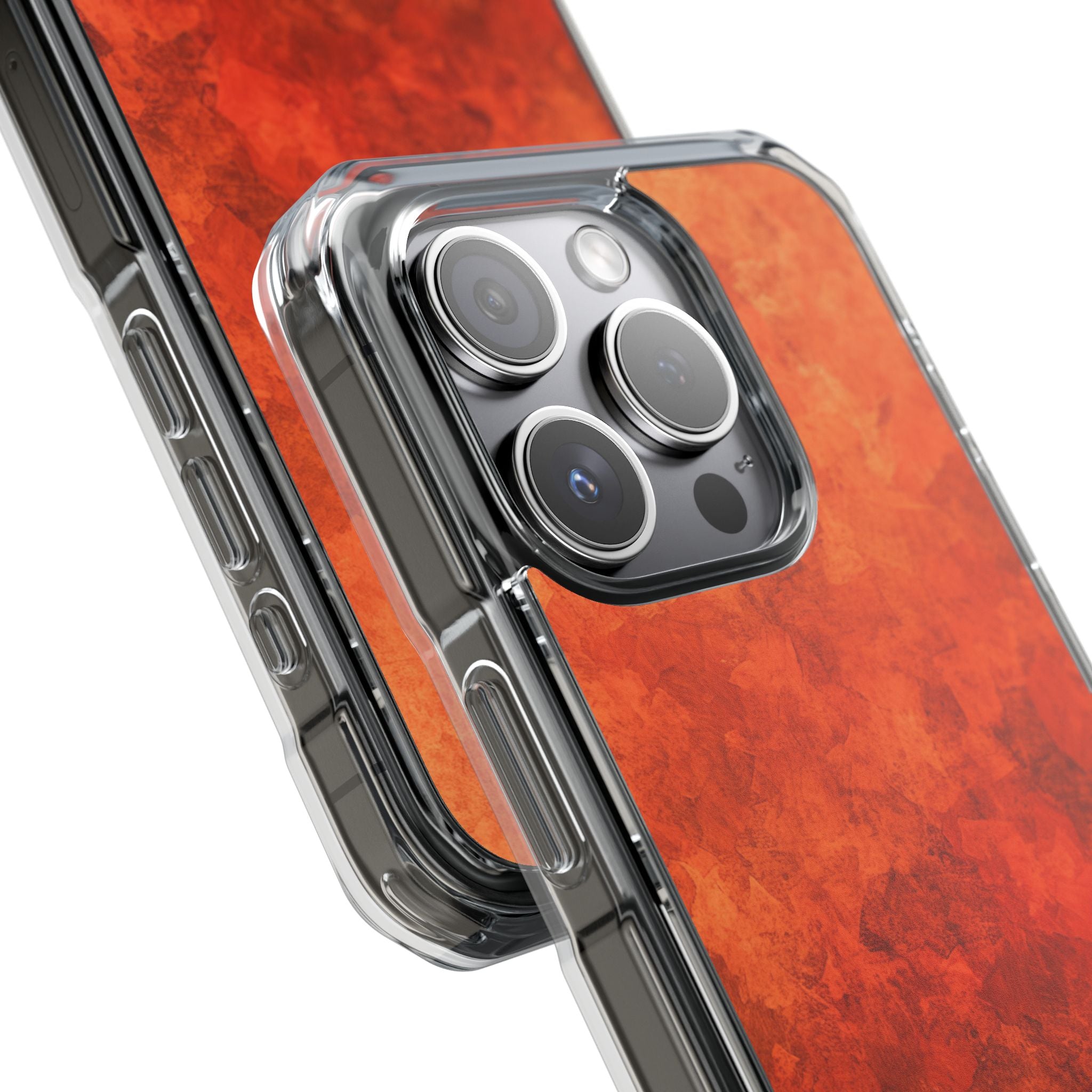 Strati d'Autunno Cremisi iPhone 15 - Impact Clear+