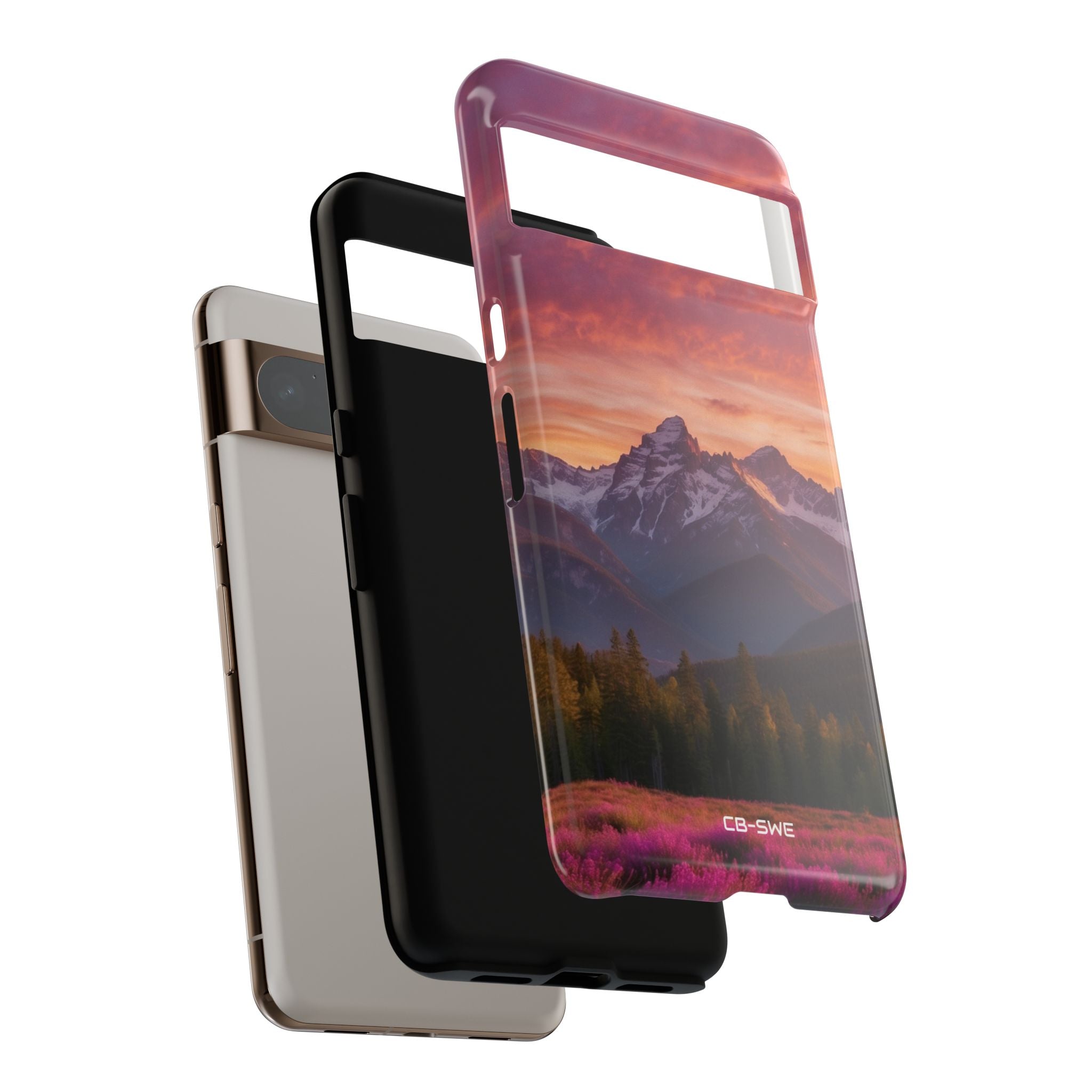 Mountain Peaks Glow - Google Pixel Case