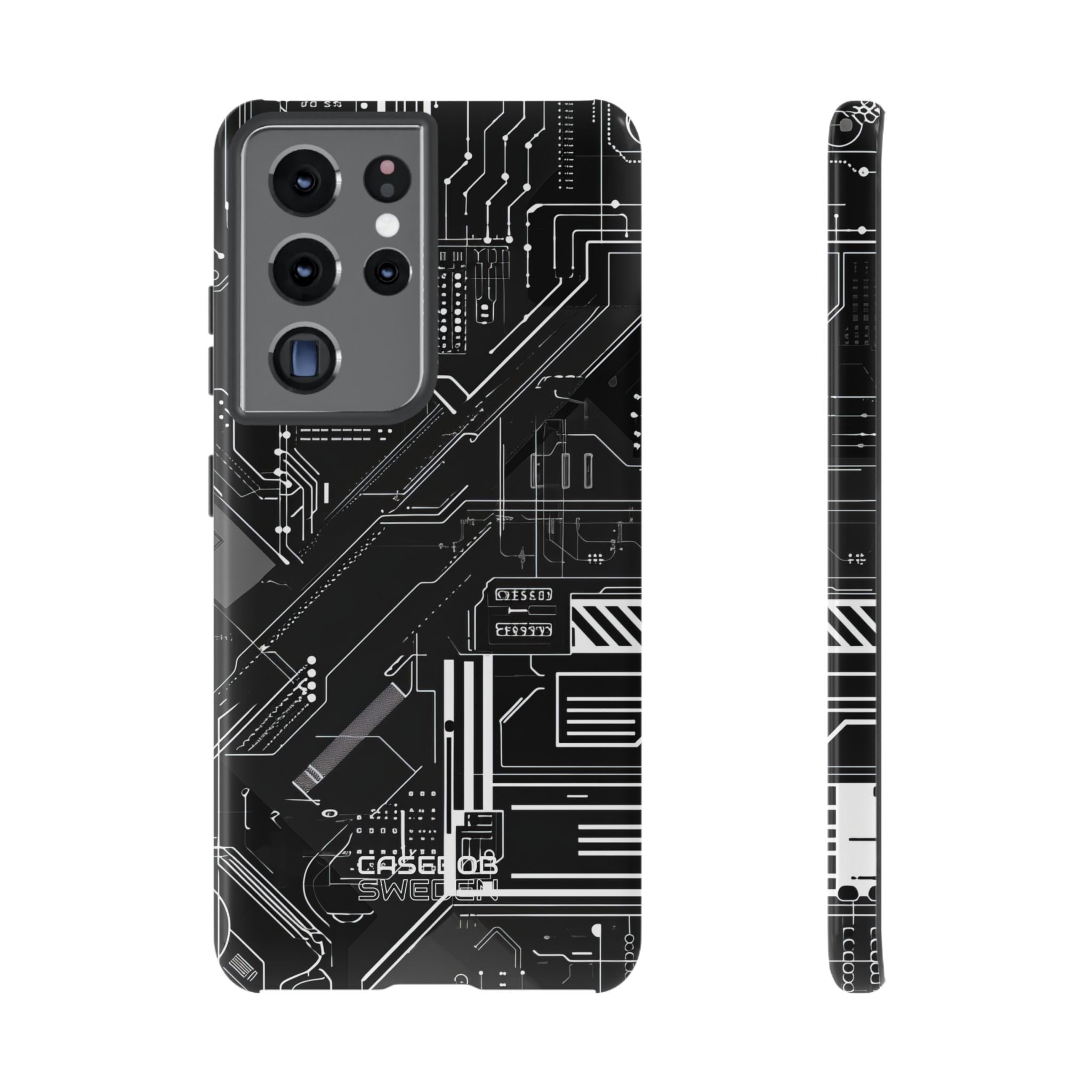 Futuristic Circuit Grid Samsung S21 - Tough