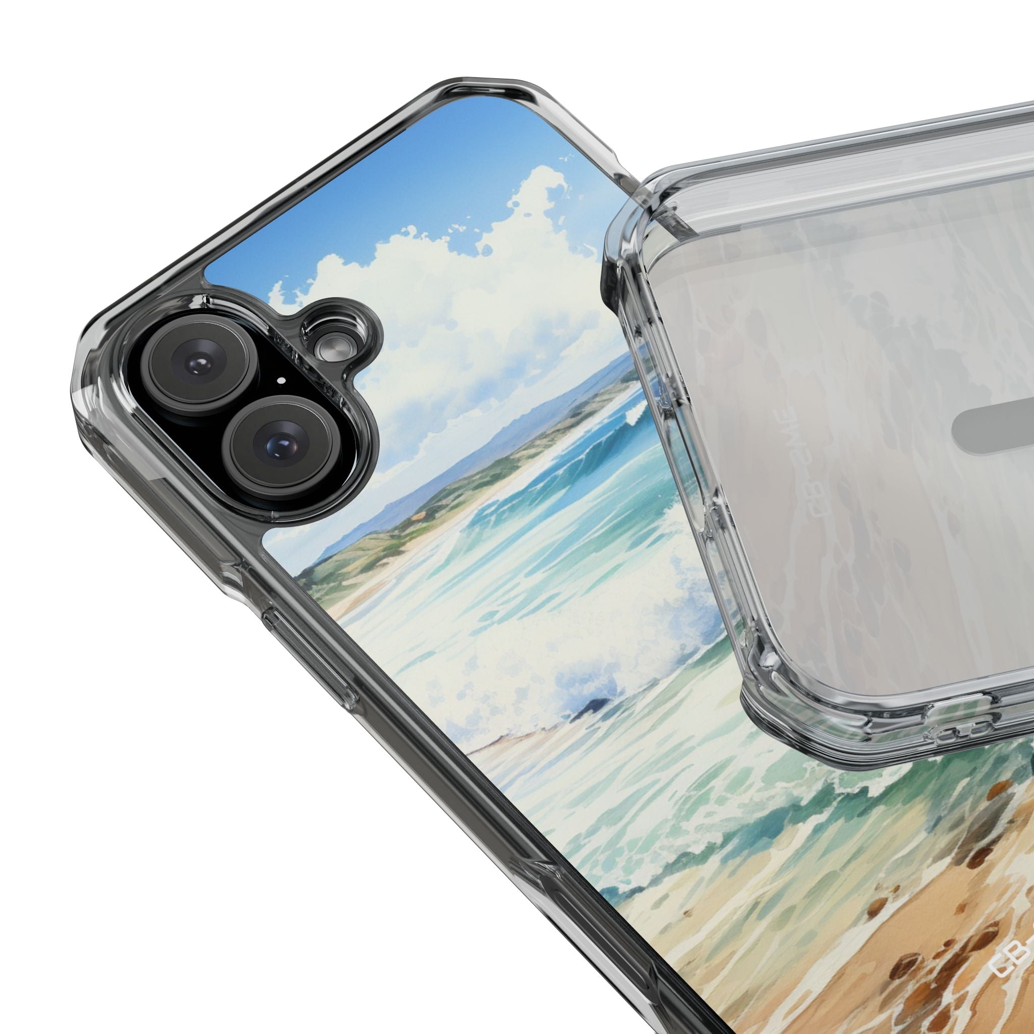 Serene Coastal Watercolors iPhone Case - Impact