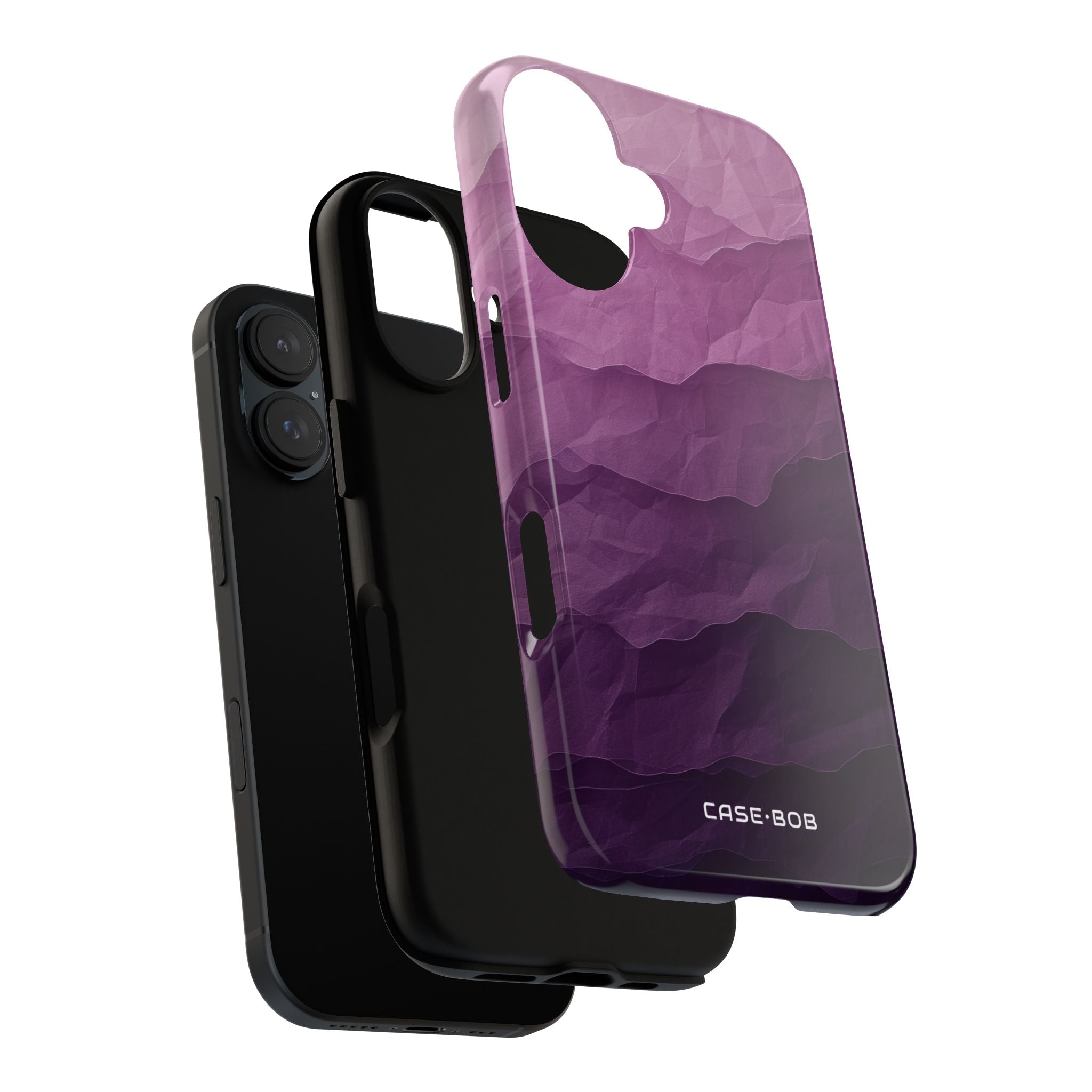 Purple Wave Layers iPhone 16 Pro Case - Tough