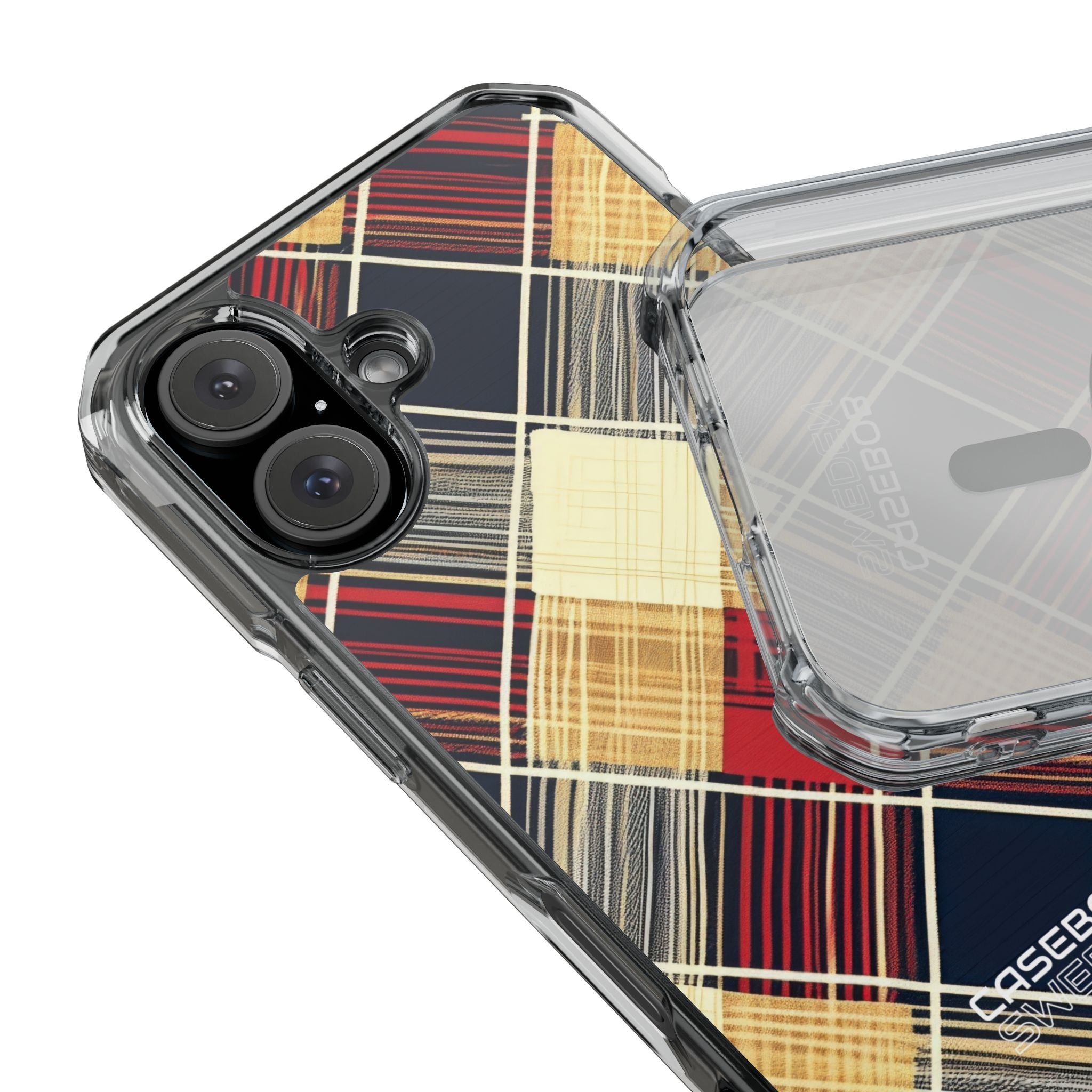 Plaid Diamond Tapestry iPhone 16 - Impact Clear+