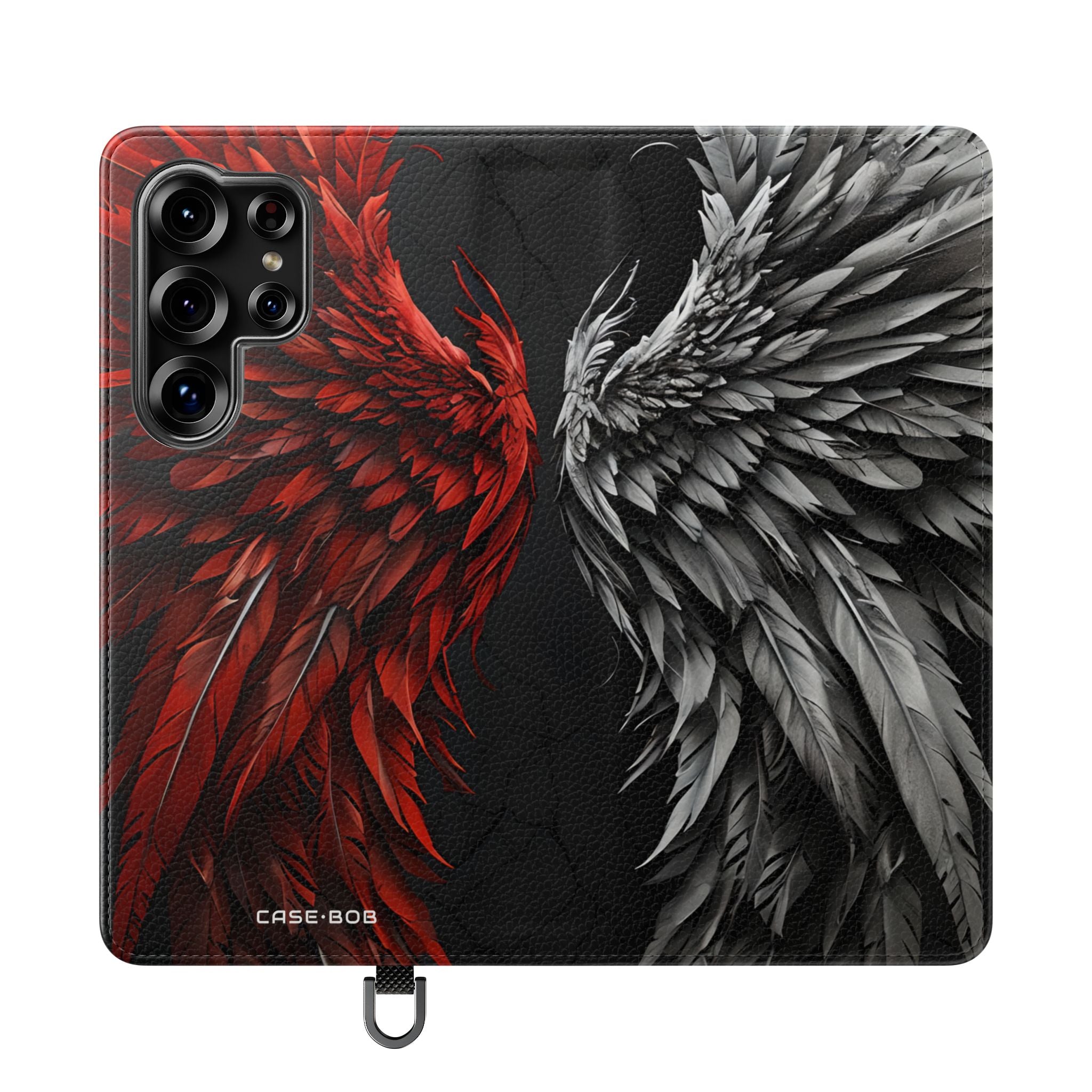 Crimson Silver Wings - Samsung S25 Ultra Case - Lompakko