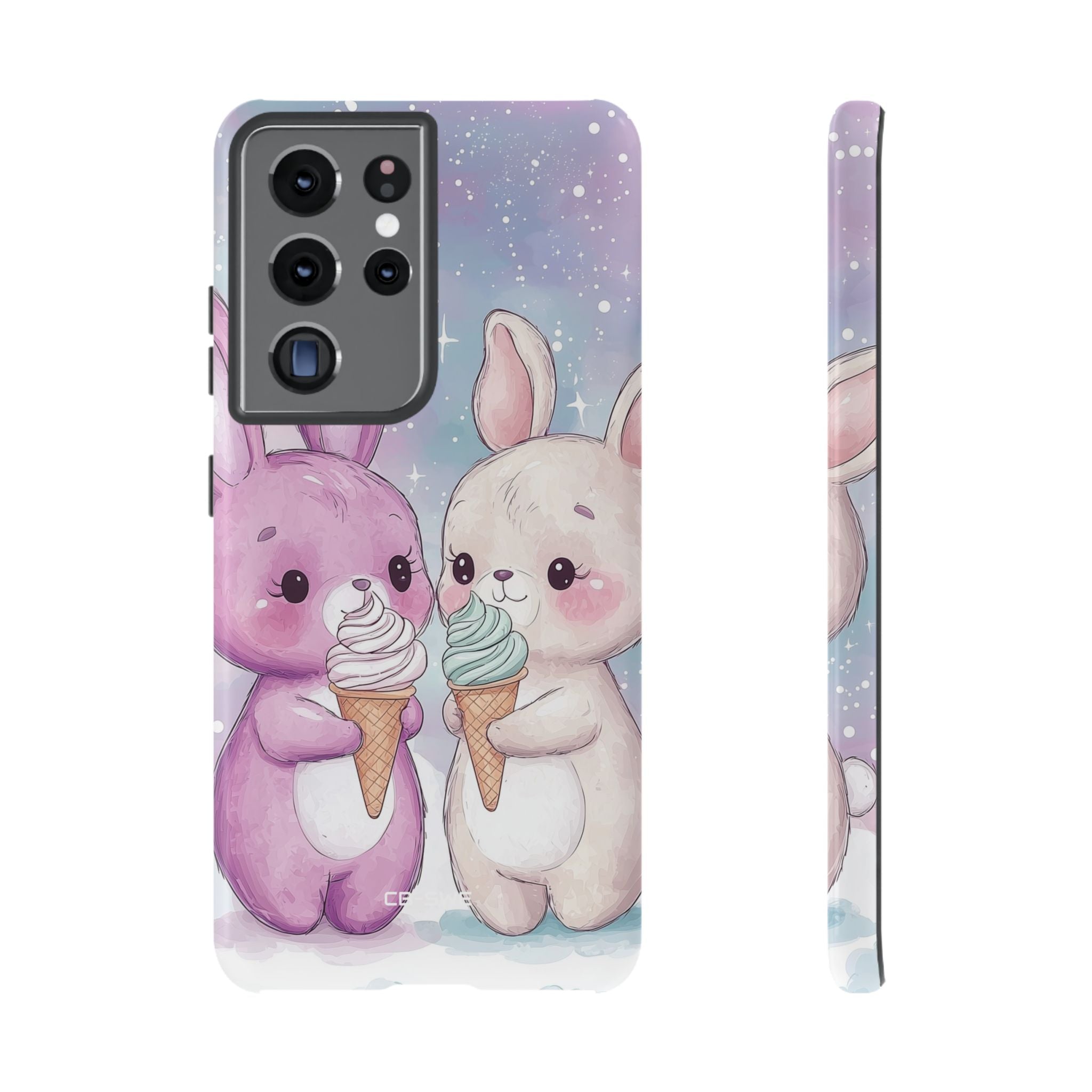Rabbits Enjoy Ice Cream - Samsung Case