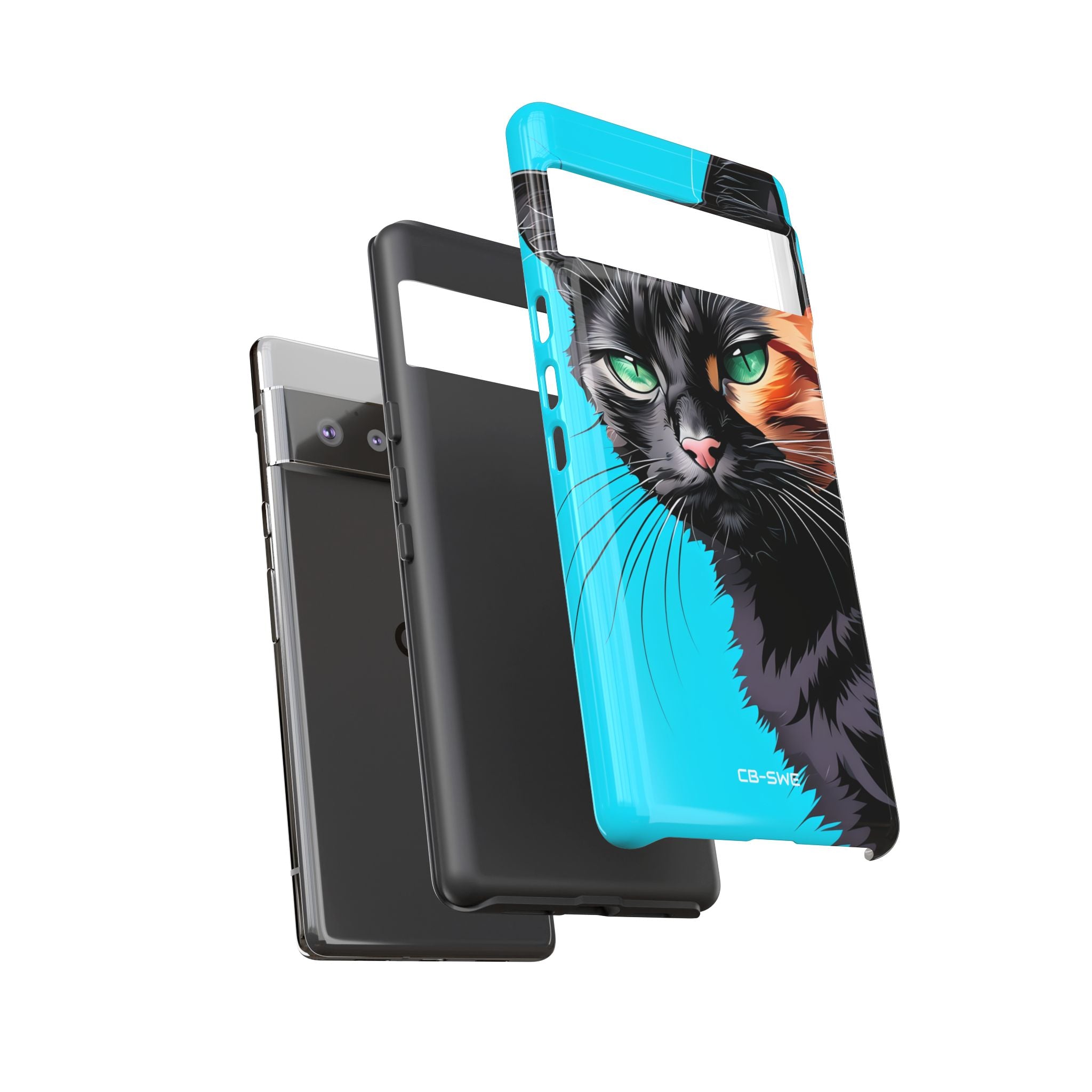 Curious Cat Stare - Google Pixel Case
